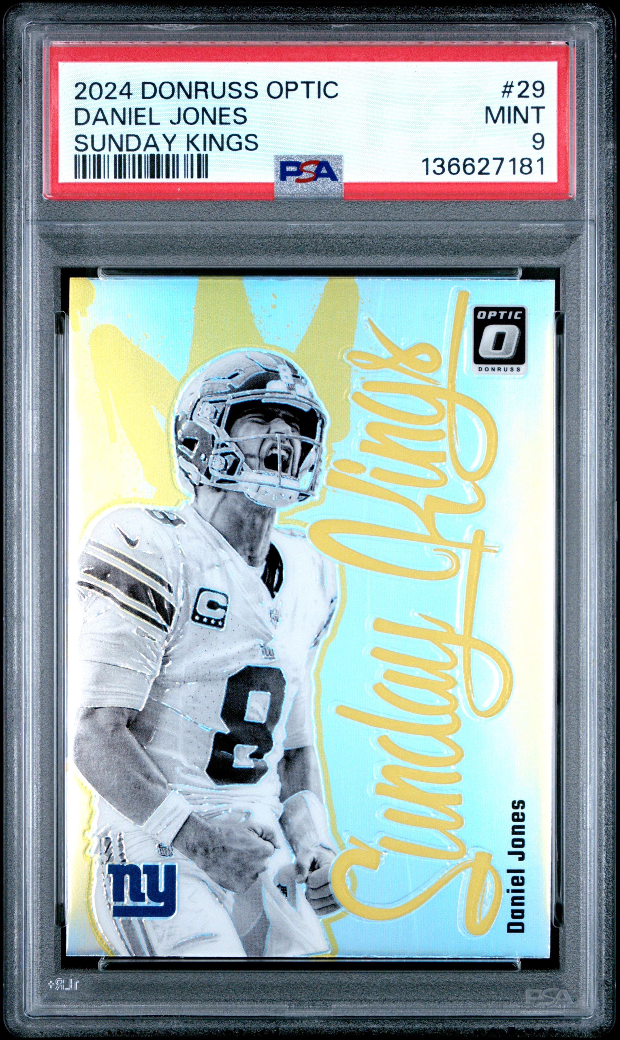 2024 PANINI DONRUSS OPTIC SUNDAY KINGS DANIEL JONES #29 MINT 9 136627181