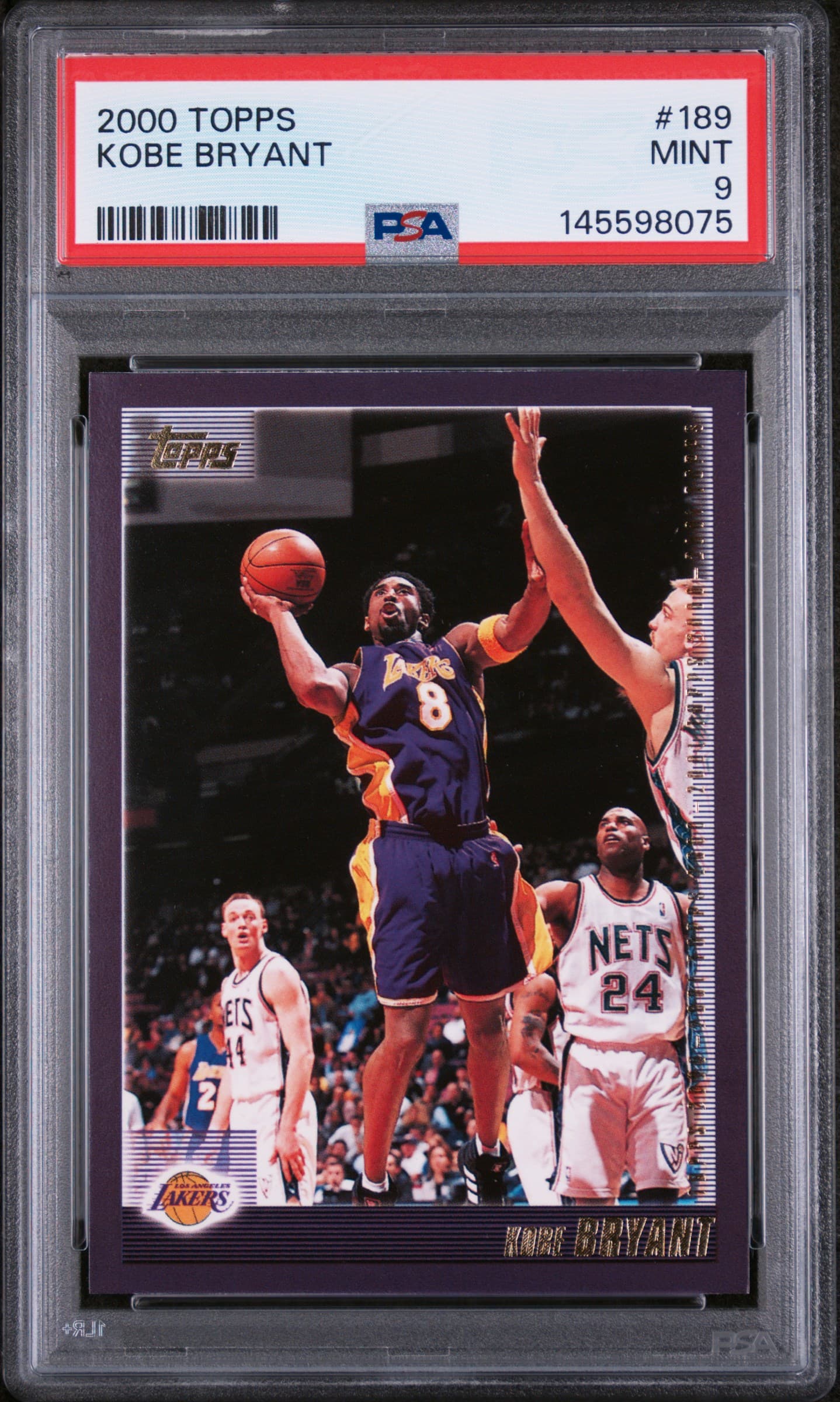 2000 TOPPS KOBE BRYANT #189 MINT 9 145598075