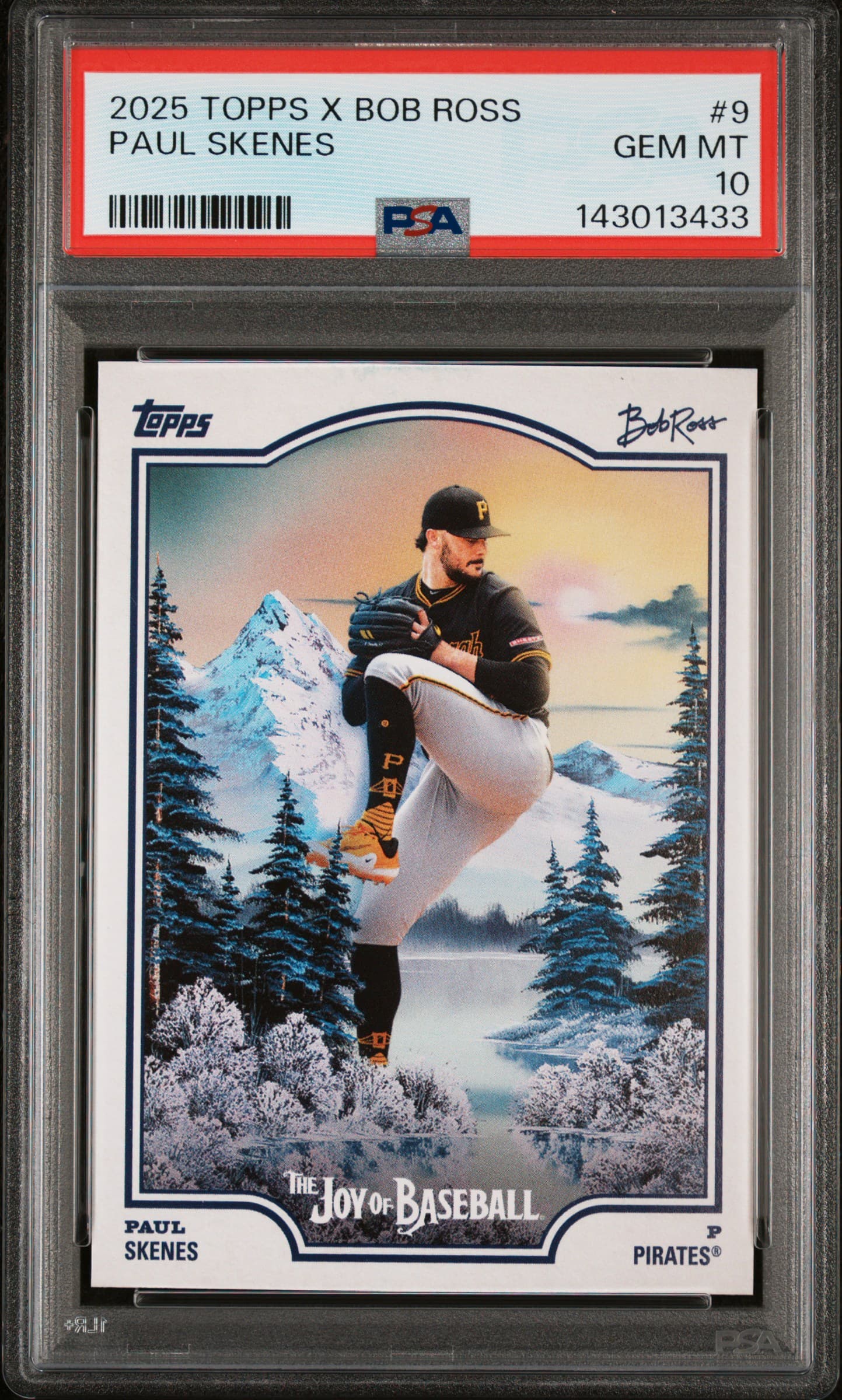 2025 TOPPS X BOB ROSS THE JOY OF BASEBALL PAUL SKENES #9 GEM MT 10 143013433