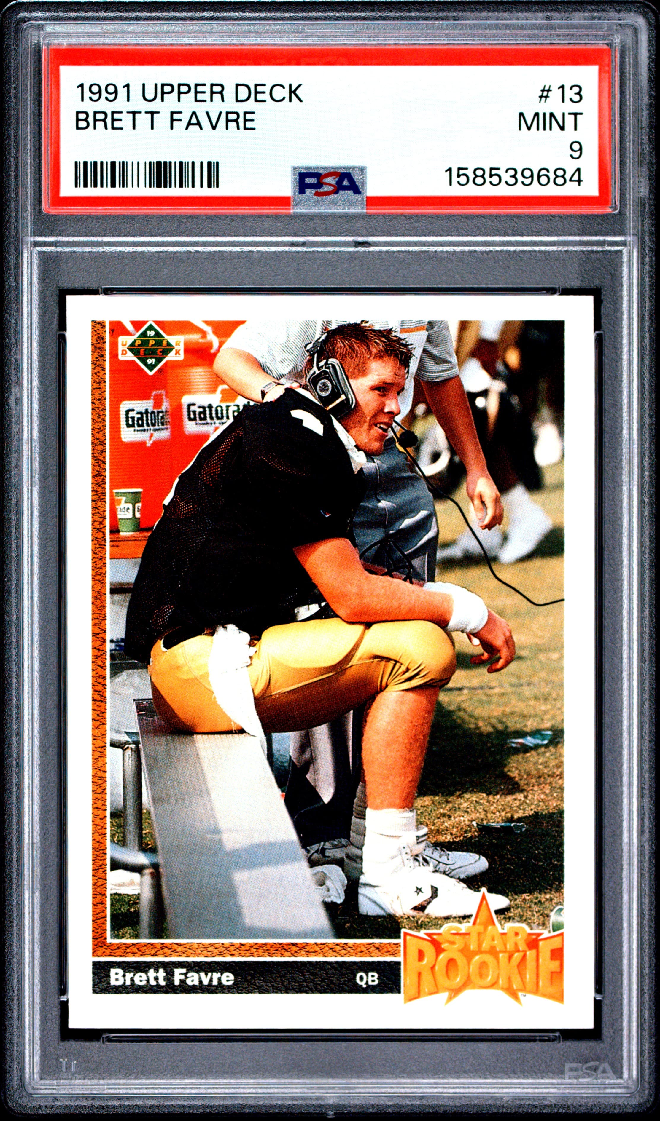 1991 UPPER DECK BRETT FAVRE #13 MINT 9 158539684