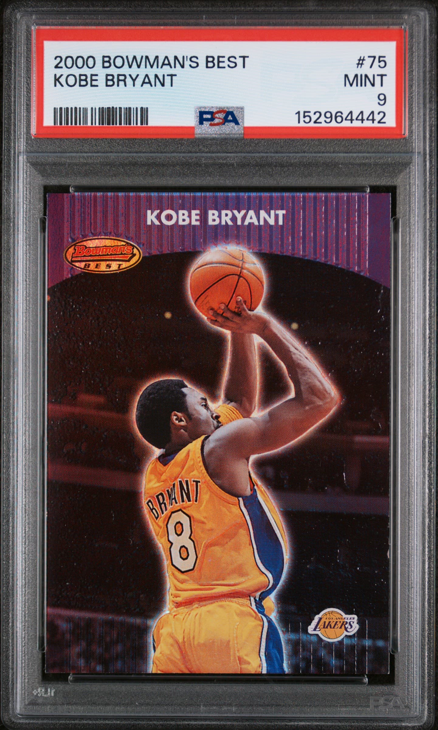 2000 BOWMAN'S BEST KOBE BRYANT #75 MINT 9 152964442