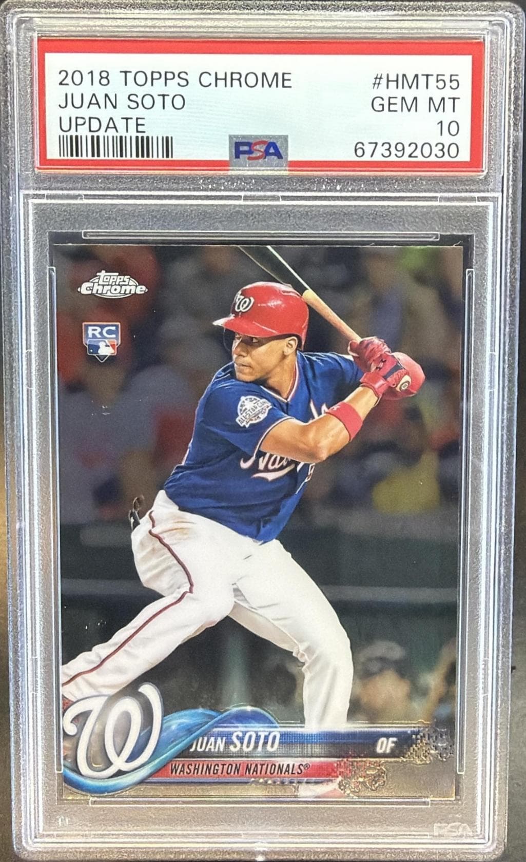 2018 TOPPS CHROME UPDATE JUAN SOTO #HMT55 UPDATE GEM MT 10 67392030