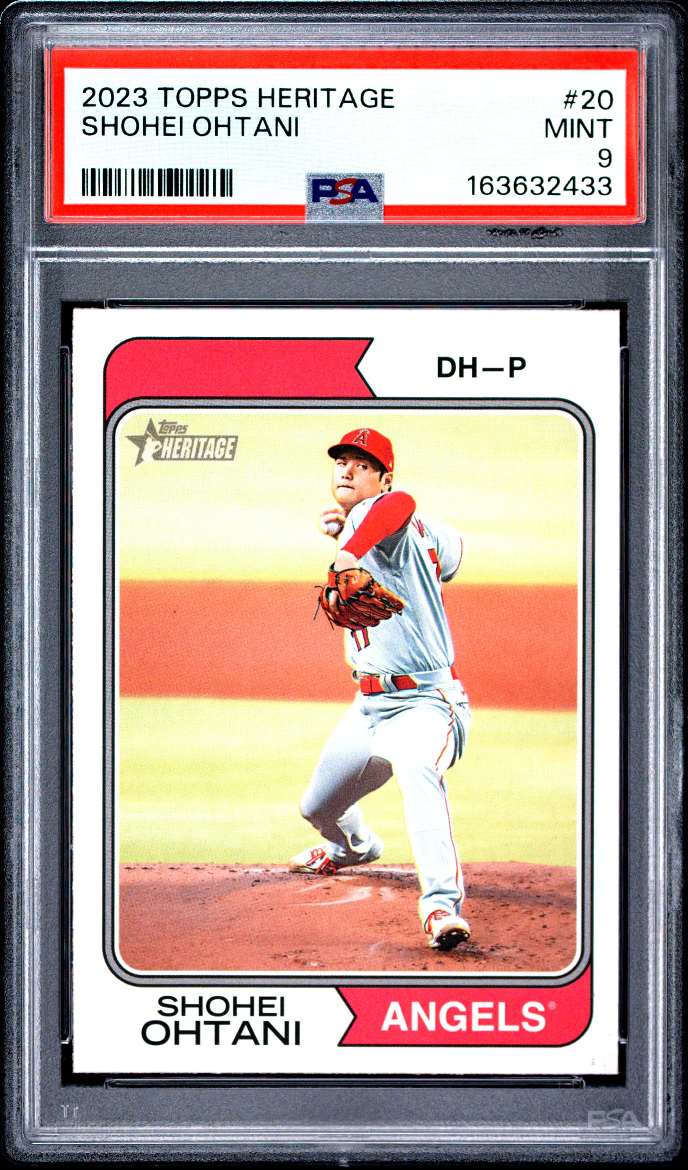 2023 TOPPS HERITAGE SHOHEI OHTANI #20 MINT 9 163632433