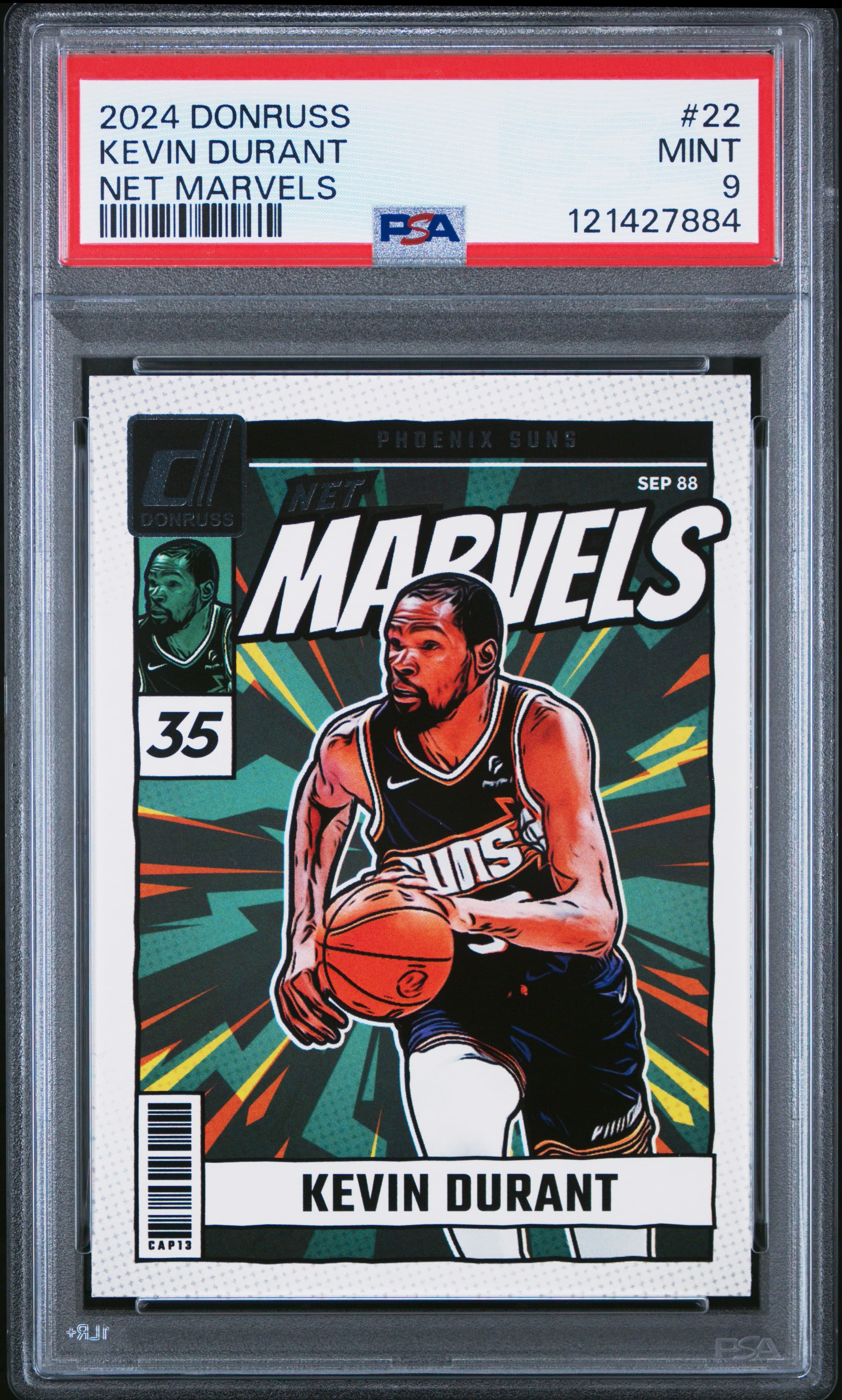 2024 PANINI DONRUSS NET MARVELS KEVIN DURANT #22 MINT 9 121427884