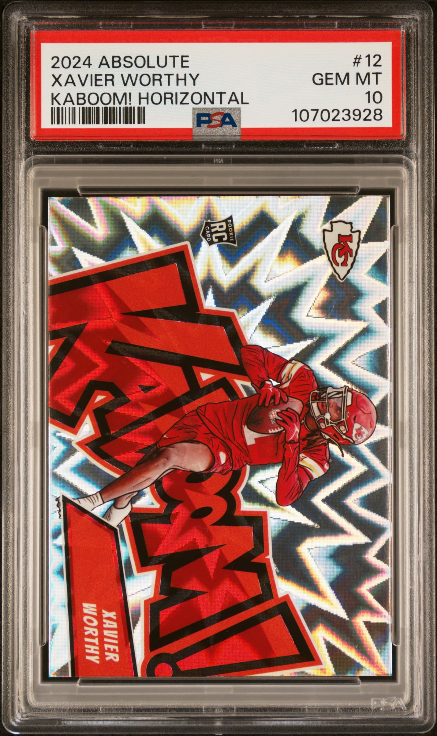 2024 PANINI ABSOLUTE KABOOM! HORIZONTAL XAVIER WORTHY #12 GEM MT 10 107023928