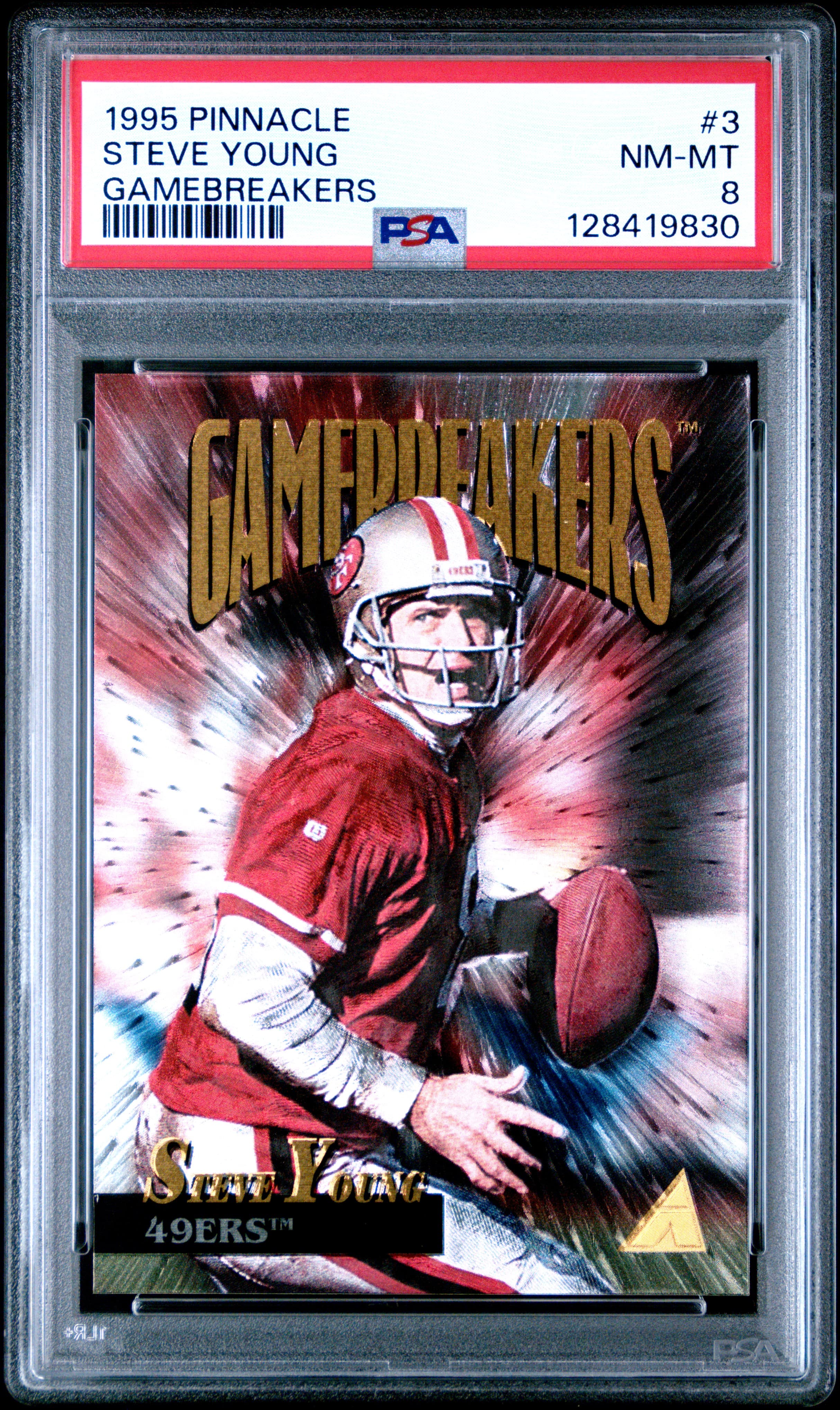 1995 PINNACLE GAMEBREAKERS STEVE YOUNG #3 GAMEBREAKERS NM-MT 8 128419830