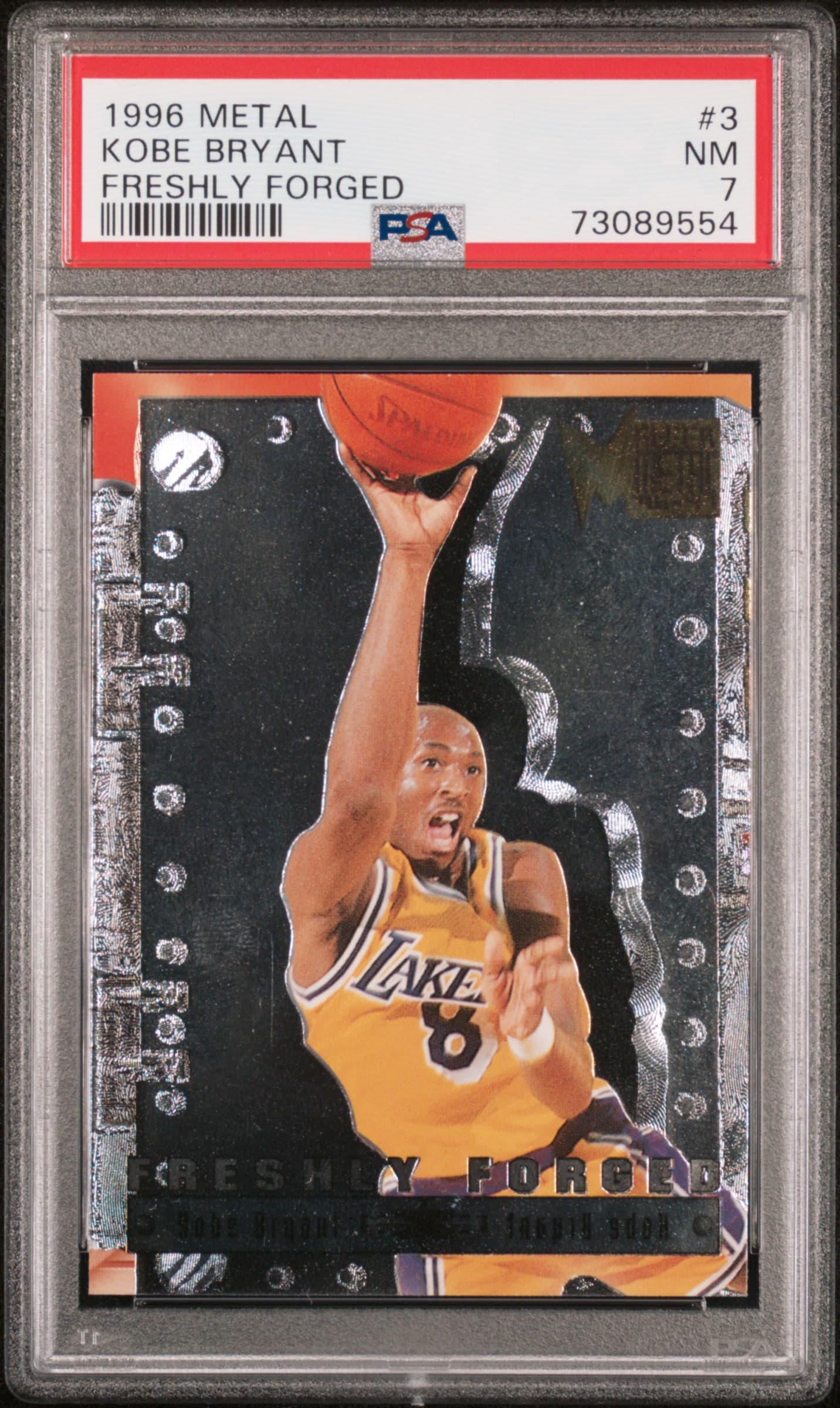 1996 METAL FRESHLY FORGED KOBE BRYANT #3 FRESHLY FORGED NM 7 73089554