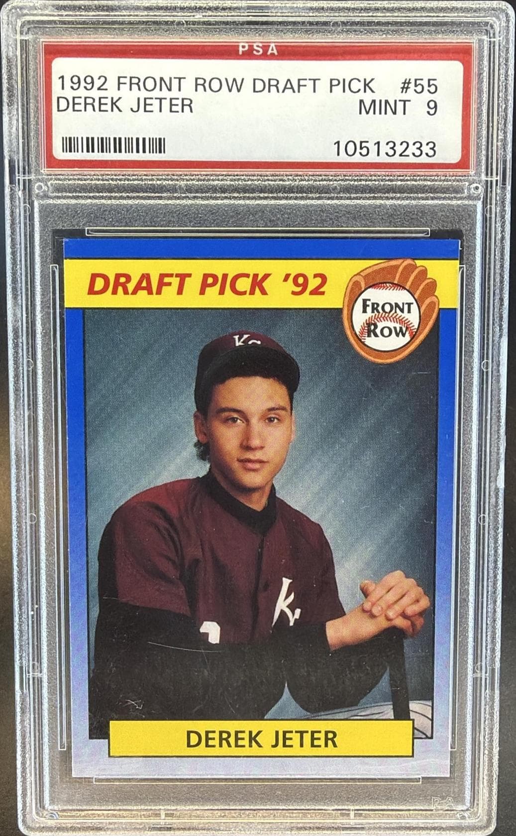 1992 FRONT ROW DRAFT PICKS DEREK JETER #55 DRAFT PICKS MINT 9 10513233