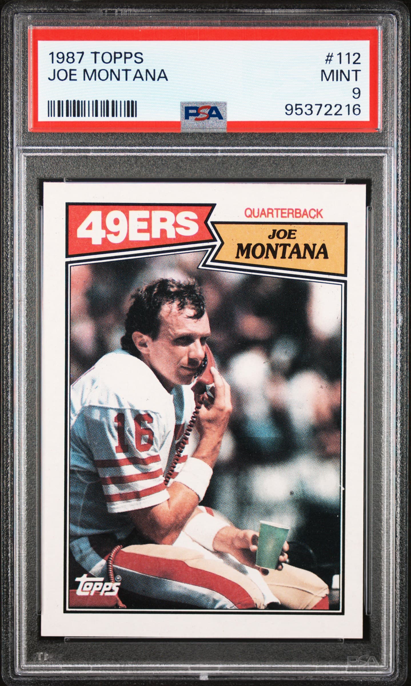 1987 TOPPS JOE MONTANA #112 MINT 9 95372216
