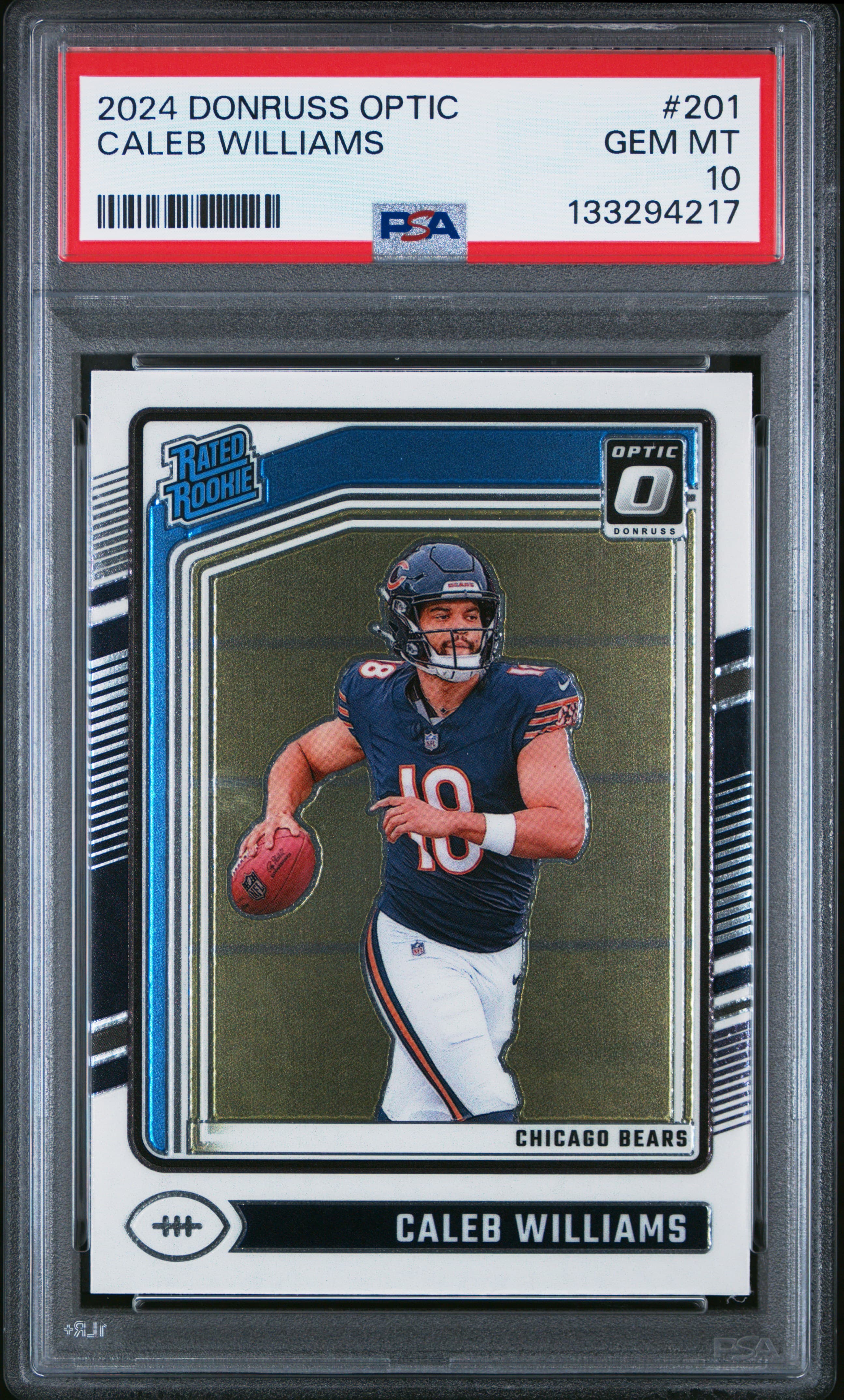 2024 PANINI DONRUSS OPTIC CALEB WILLIAMS #201 GEM MT 10 133294217