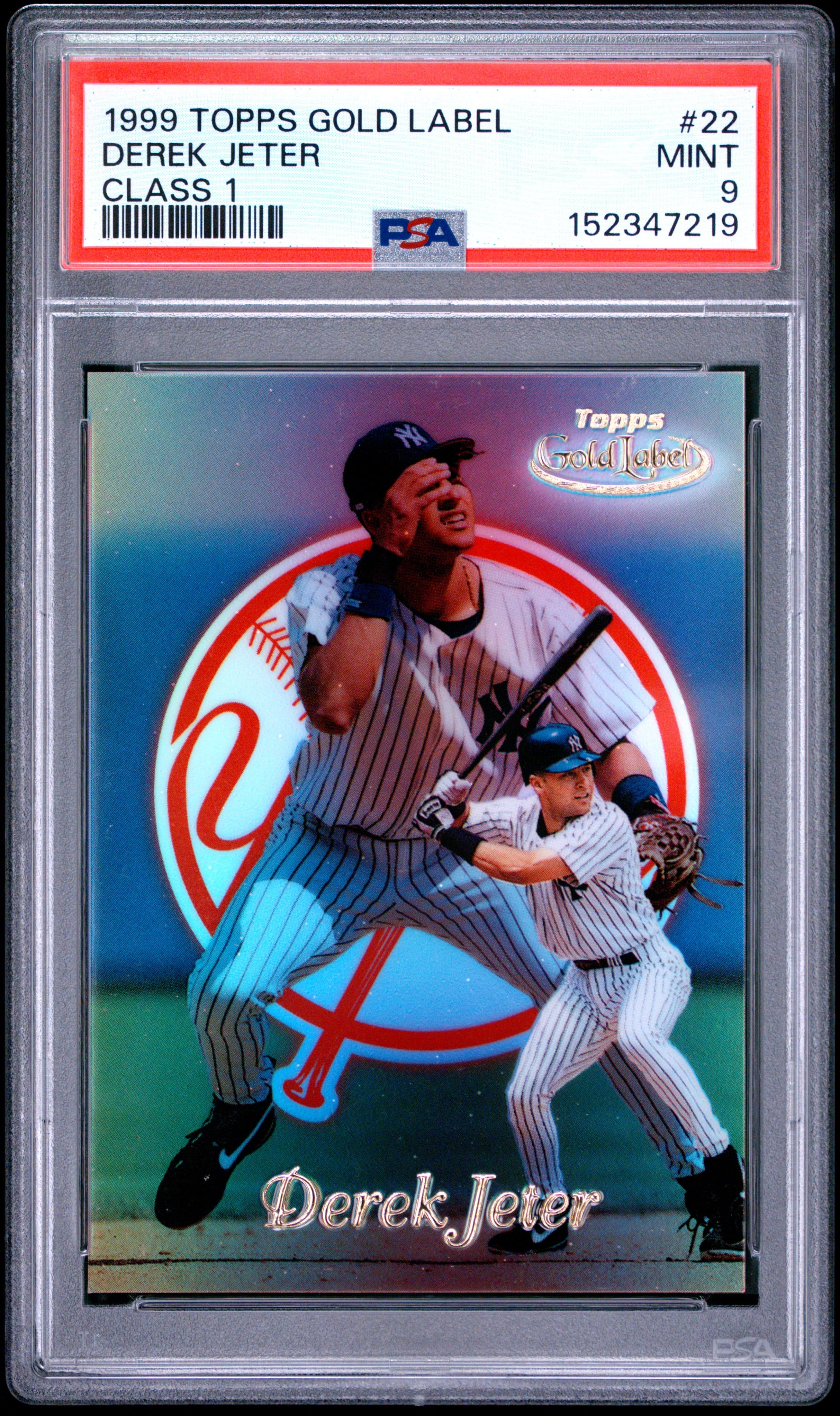 1999 TOPPS GOLD LABEL CLASS 1 DEREK JETER #22 MINT 9 152347219