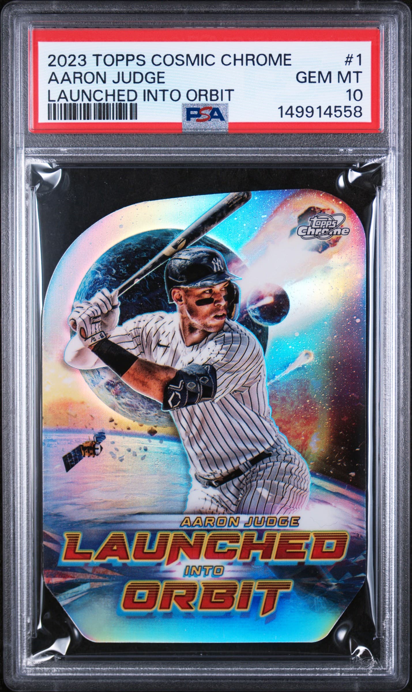 2023 TOPPS COSMIC CHROME LAUNCHED INTO ORBIT AARON JUDGE #1 GEM MT 10 149914558