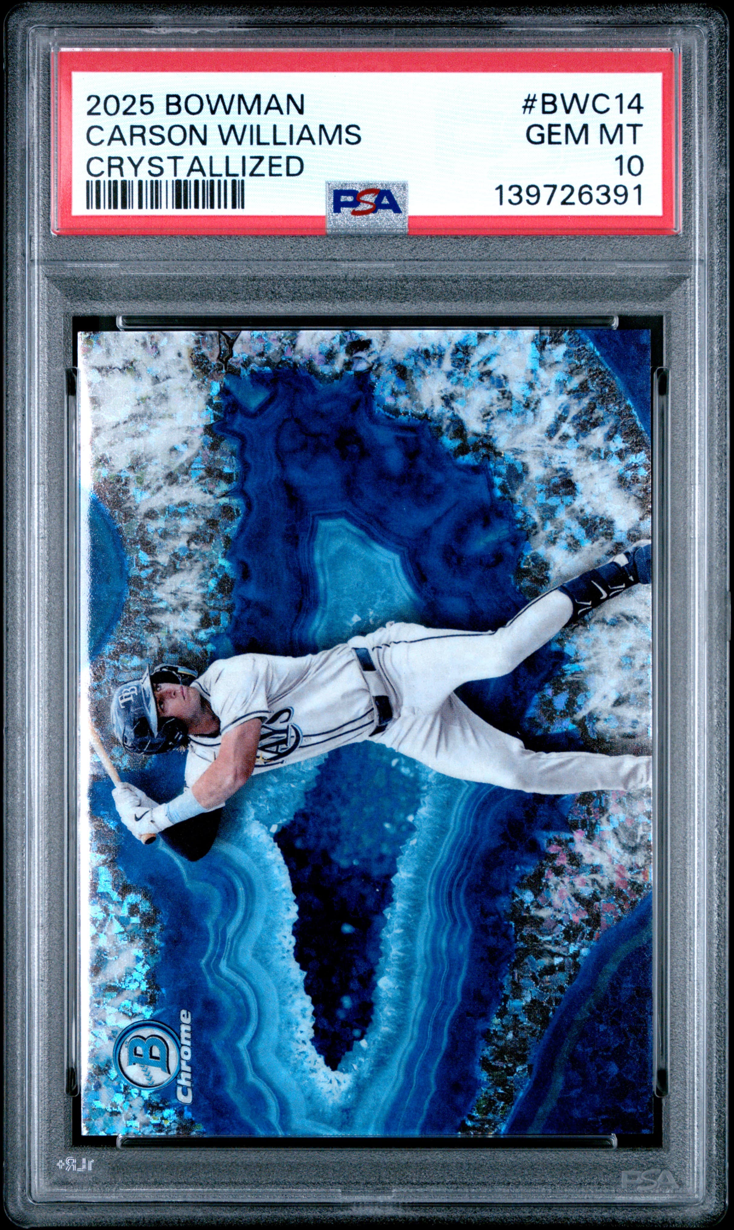 2025 BOWMAN CRYSTALLIZED CARSON WILLIAMS #BWC14 GEM MT 10 139726391
