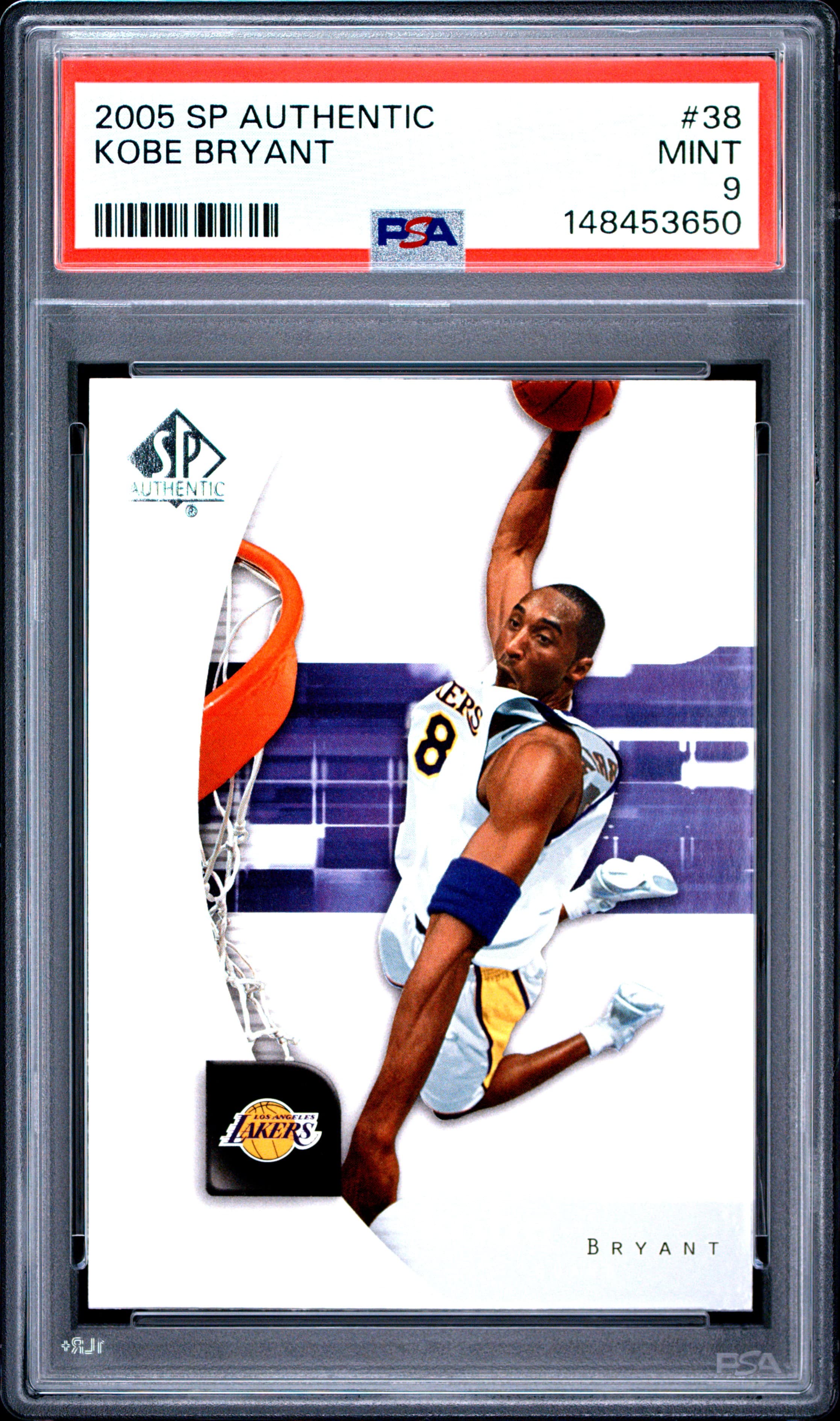 2005 SP AUTHENTIC KOBE BRYANT #38 MINT 9 148453650