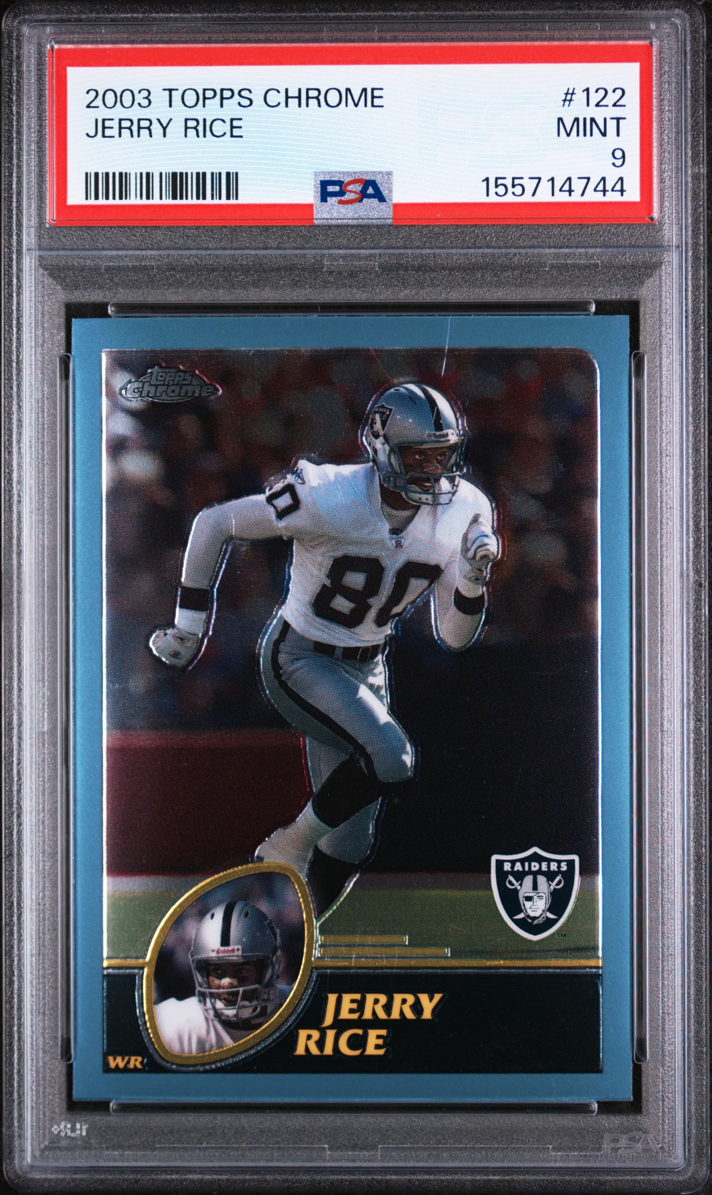 2003 TOPPS CHROME JERRY RICE #122 MINT 9 155714744