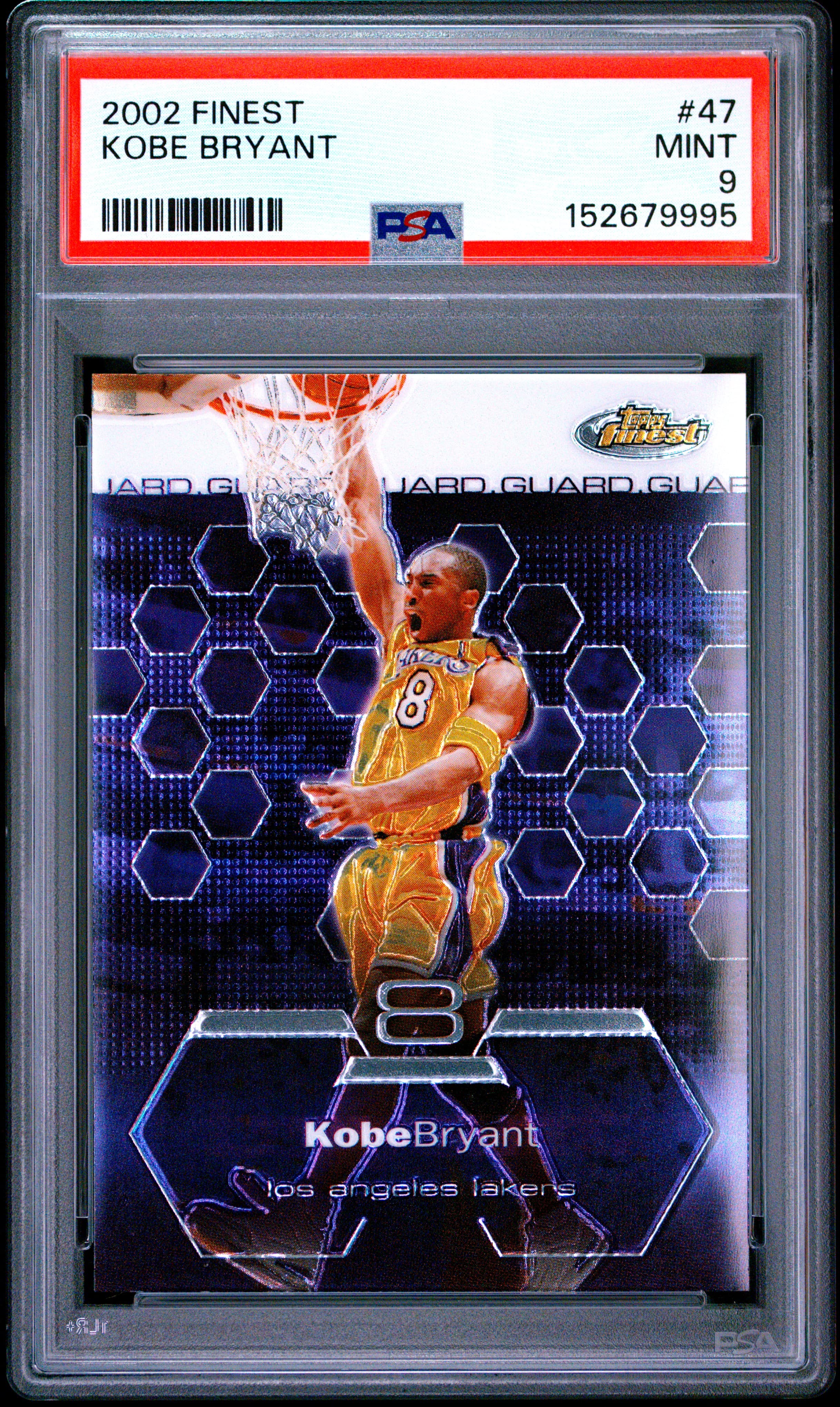 2002 FINEST KOBE BRYANT #47 MINT 9 152679995