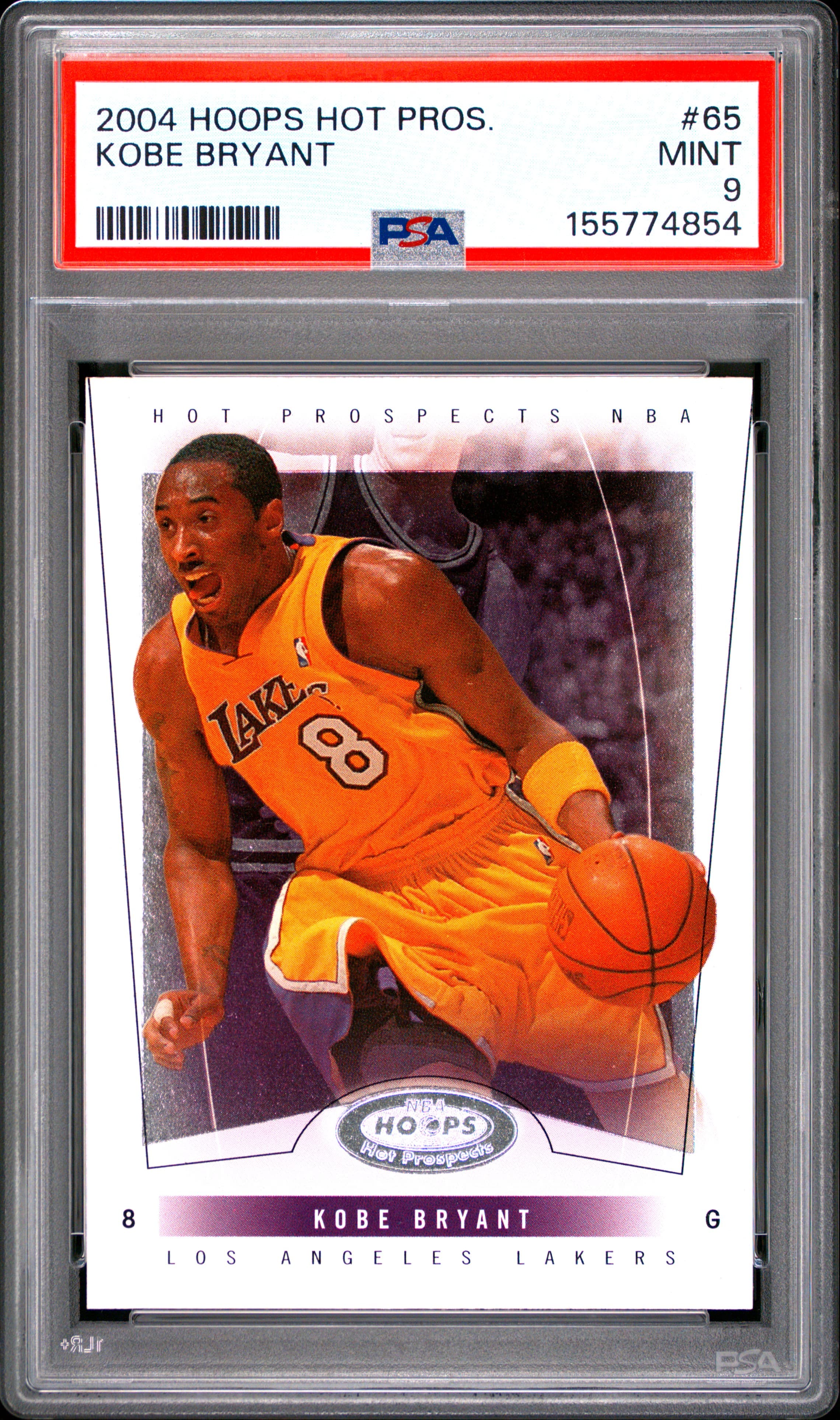 2004 HOOPS HOT PROSPECTS KOBE BRYANT #65 MINT 9 155774854