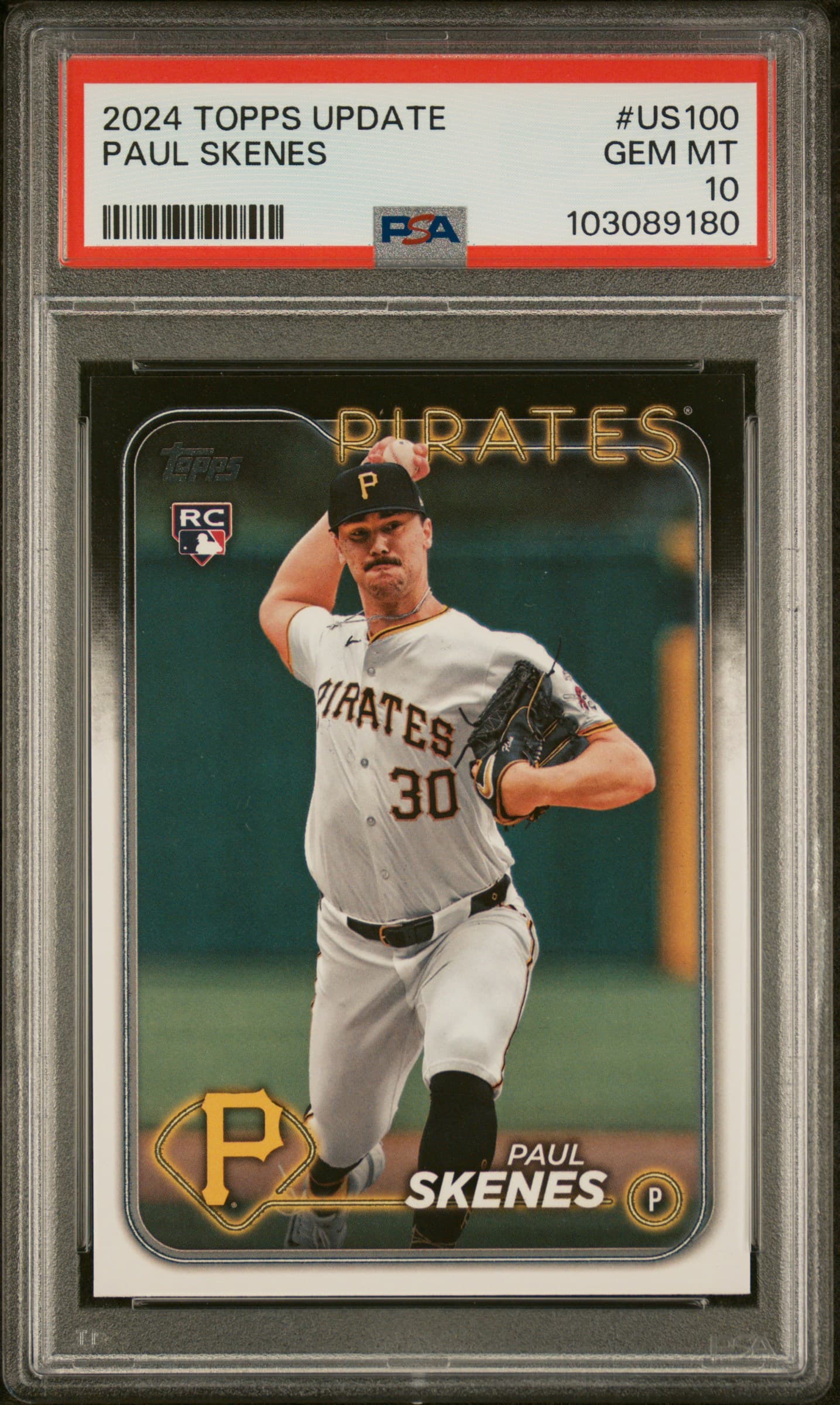 2024 TOPPS UPDATE PAUL SKENES #US100 GEM MT 10 103089180