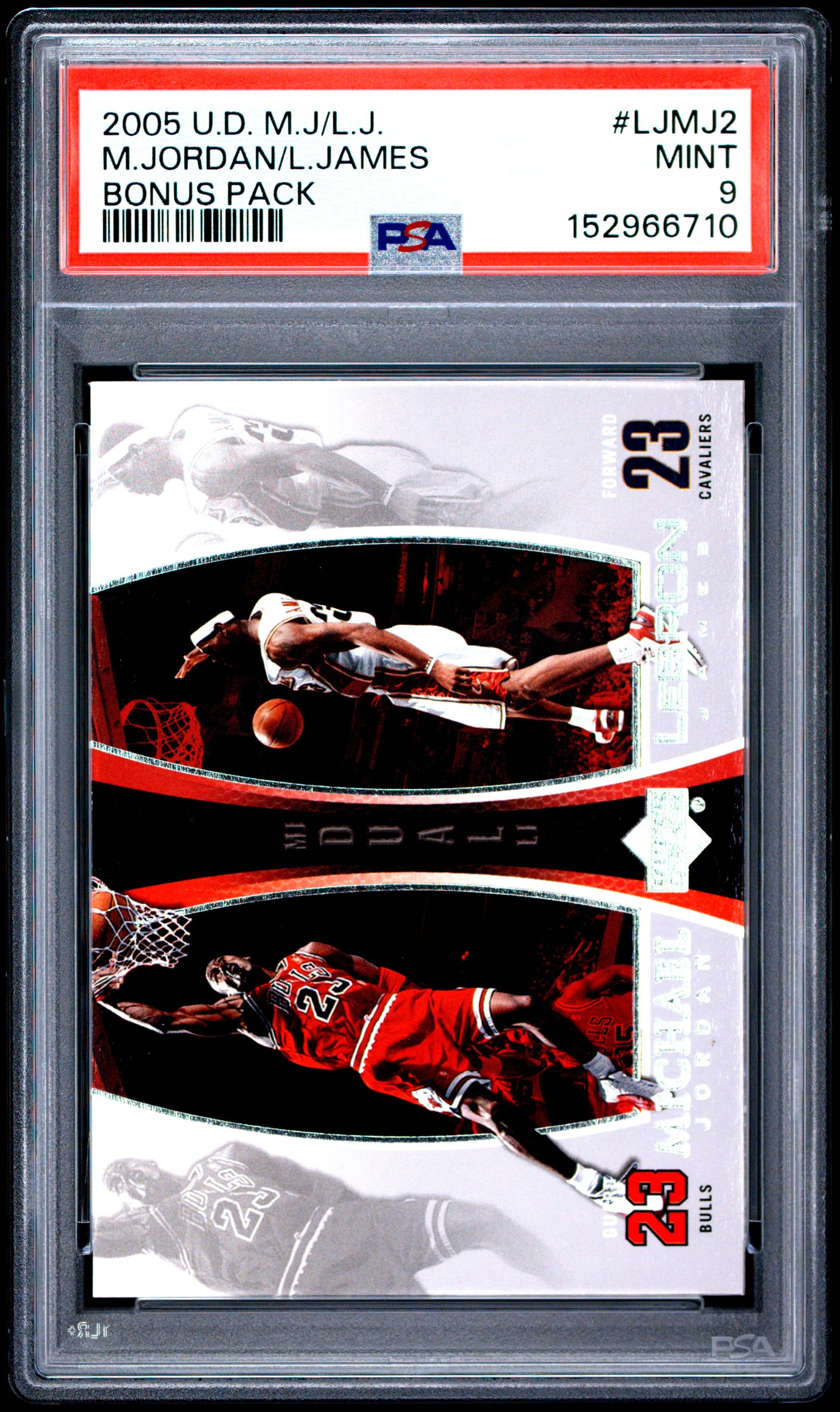 2005 UPPER DECK MJ/LJ BONUS PACK M.JORDAN/L.JAMES #LJMJ2 BONUS PACK MINT 9 152966710