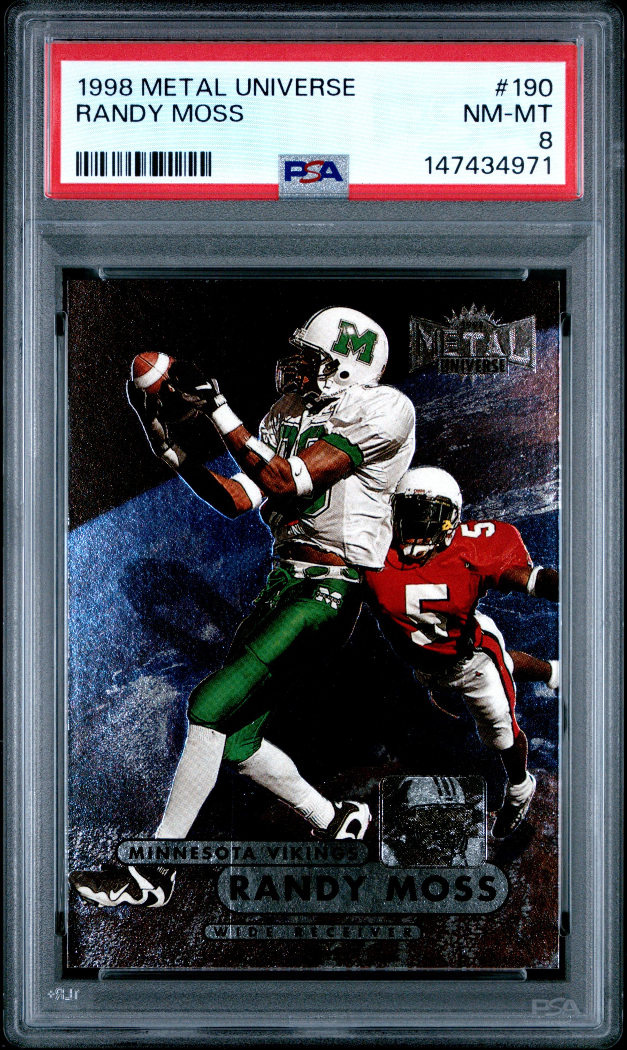 1998 METAL UNIVERSE RANDY MOSS #190 NM-MT 8 147434971