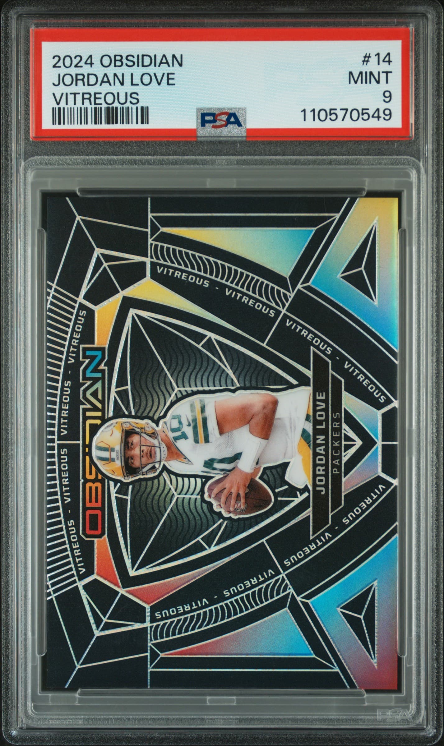 2024 PANINI OBSIDIAN VITREOUS JORDAN LOVE #14 MINT 9 110570549