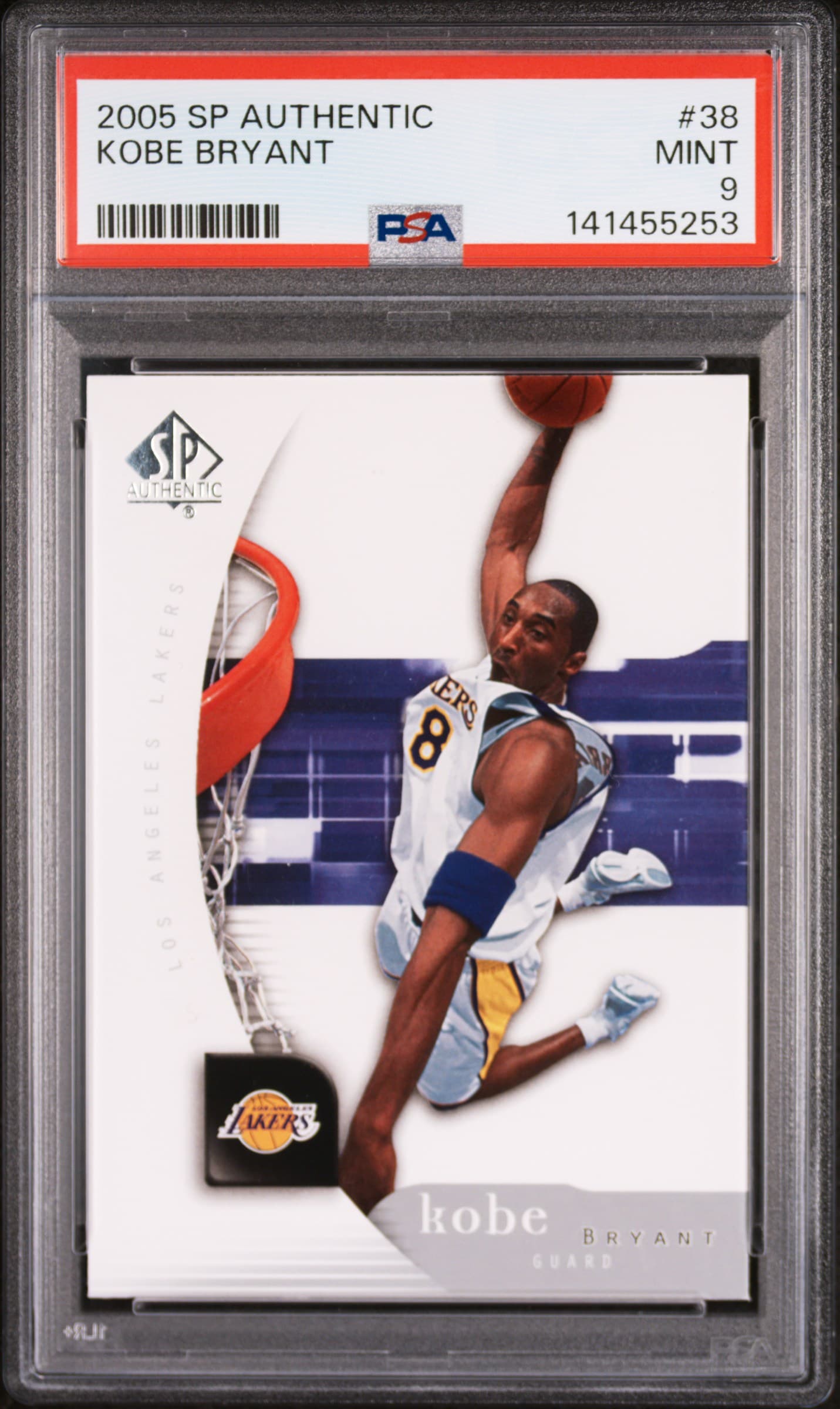 2005 SP AUTHENTIC KOBE BRYANT #38 MINT 9 141455253