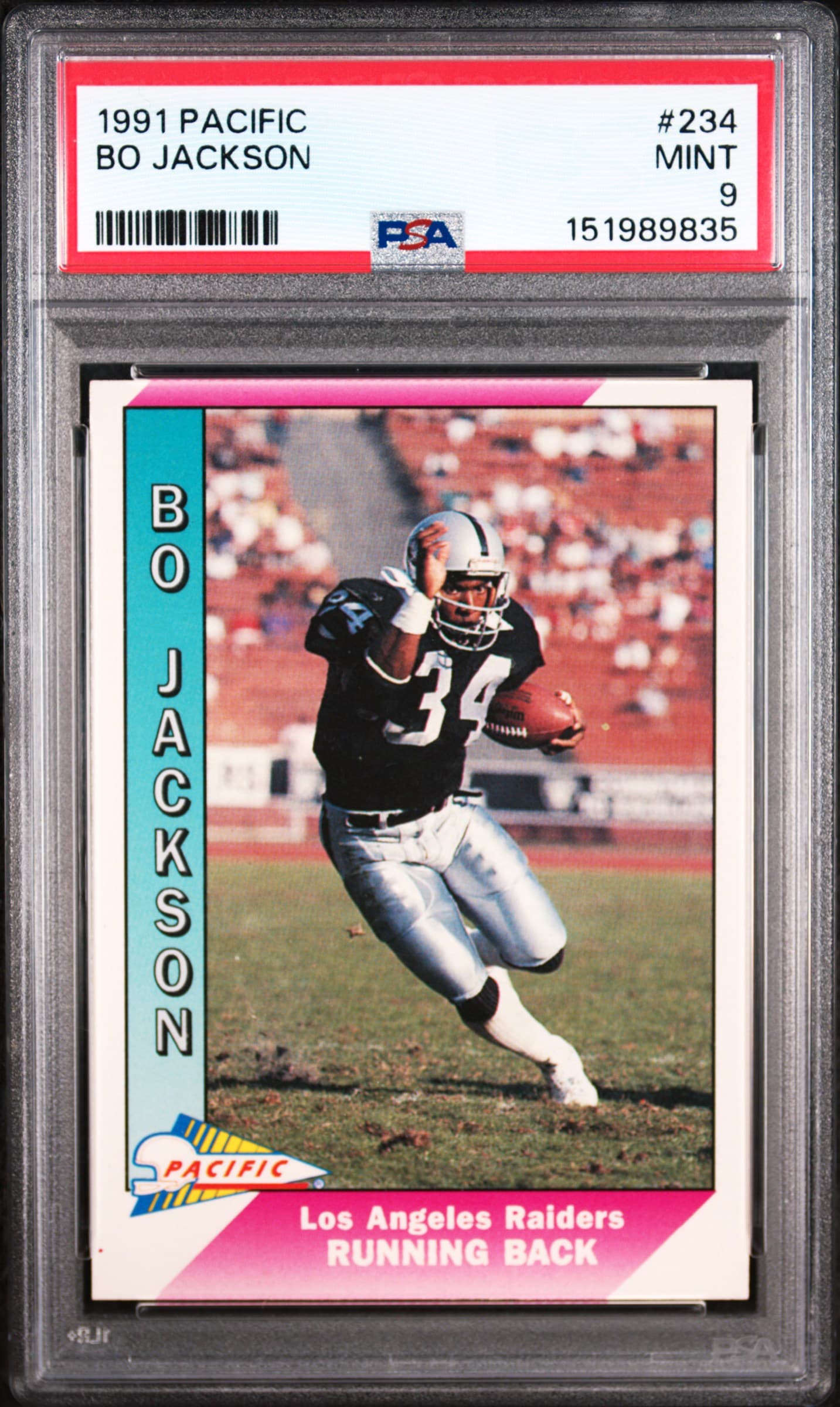 1991 PACIFIC BO JACKSON #234 MINT 9 151989835