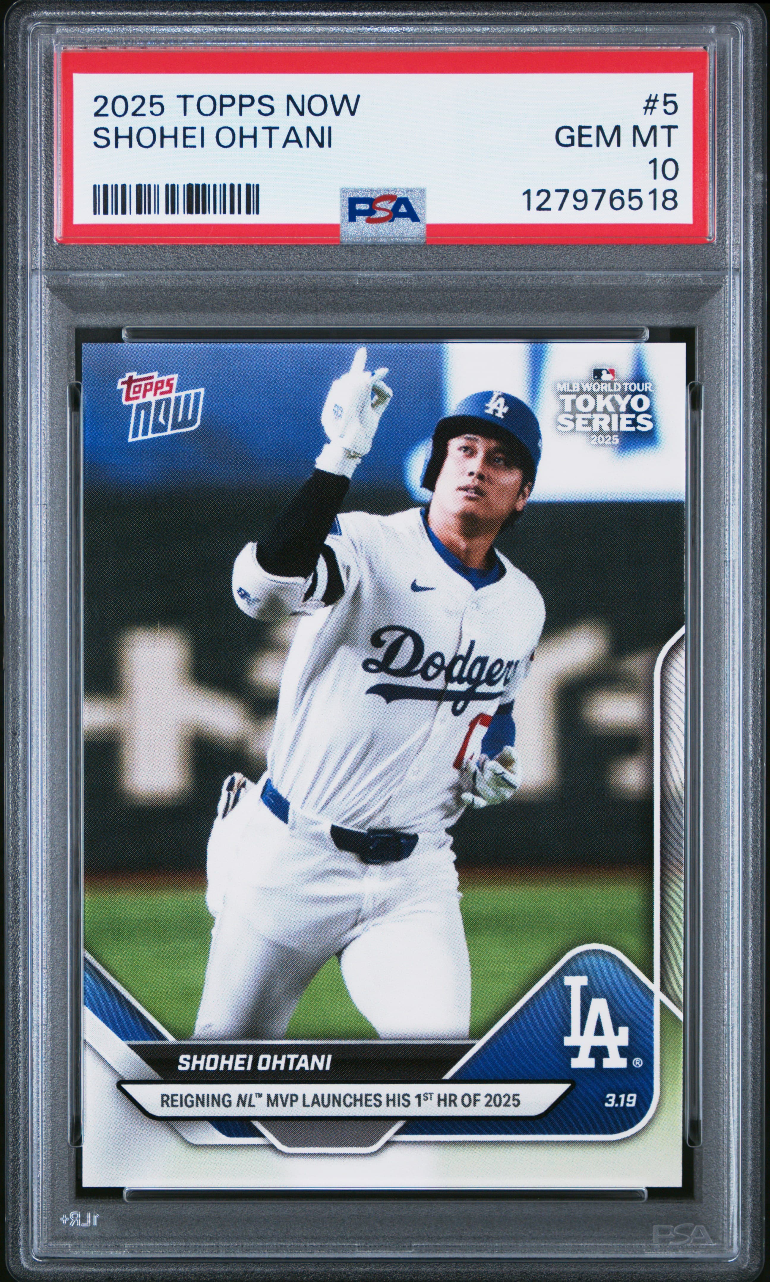 2025 TOPPS NOW SHOHEI OHTANI #5 GEM MT 10 127976518