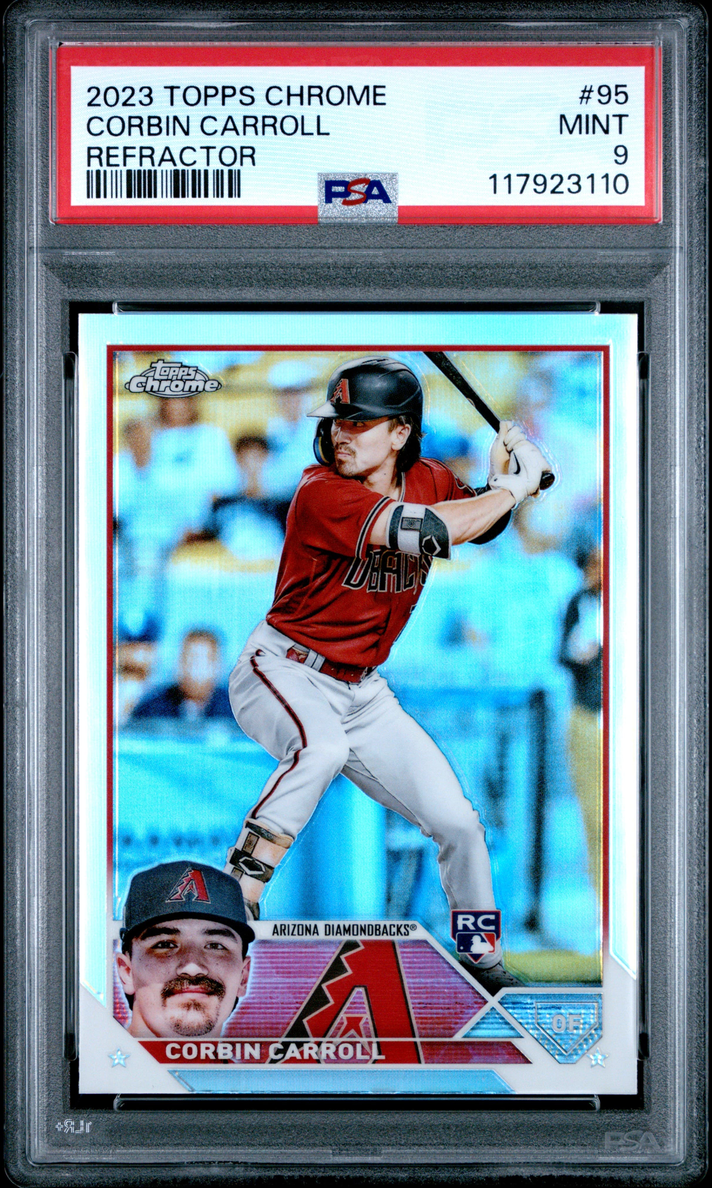 2023 TOPPS CHROME CORBIN CARROLL #95 REFRACTOR MINT 9 117923110