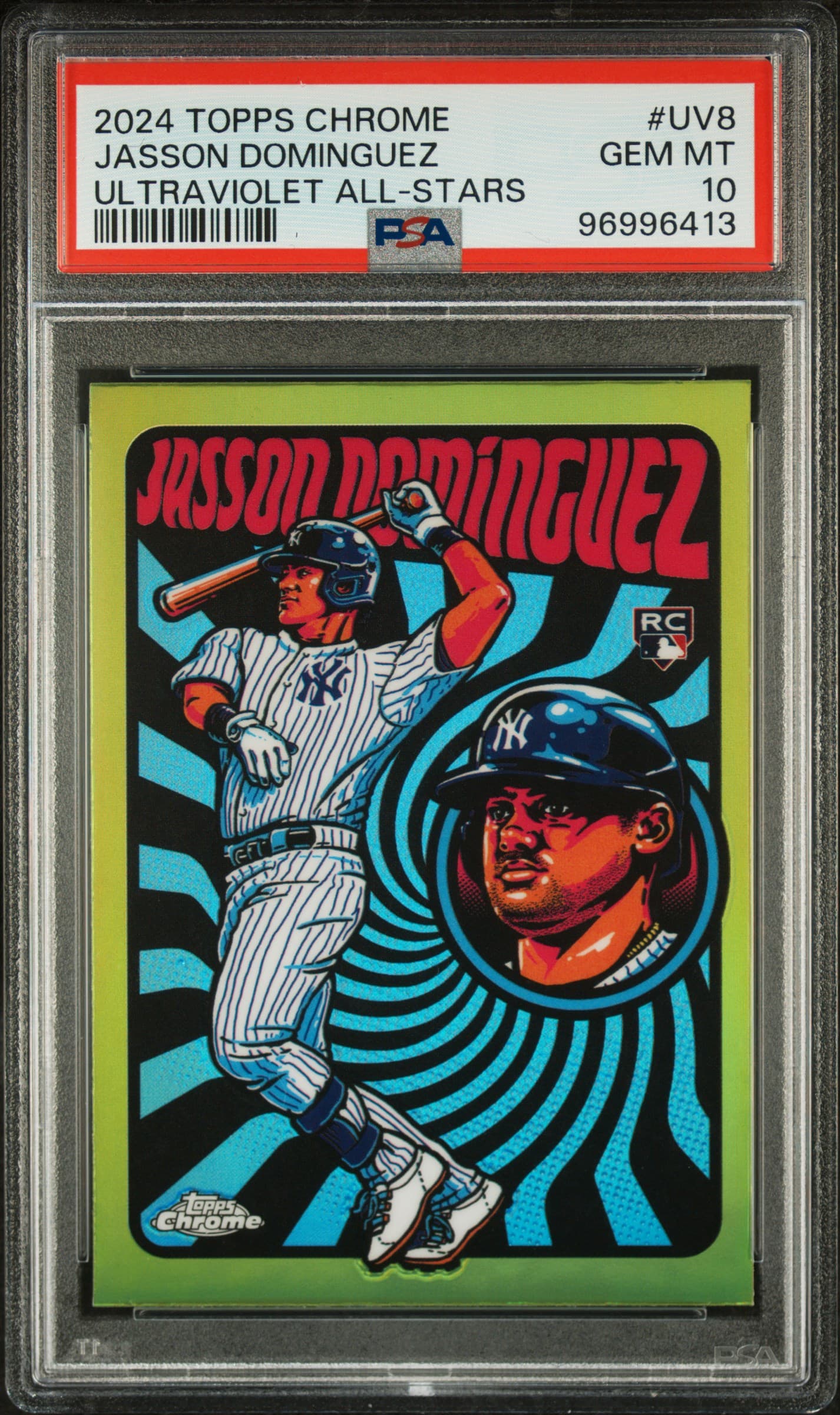 2024 TOPPS CHROME ULTRAVIOLET ALL-STARS JASSON DOMINGUEZ #UV8 GEM MT 10 96996413
