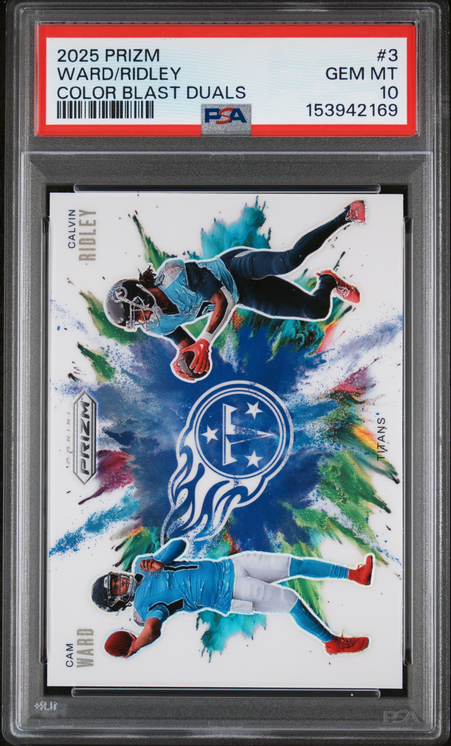2025 PANINI PRIZM COLOR BLAST DUALS WARD/RIDLEY #3 GEM MT 10 153942169