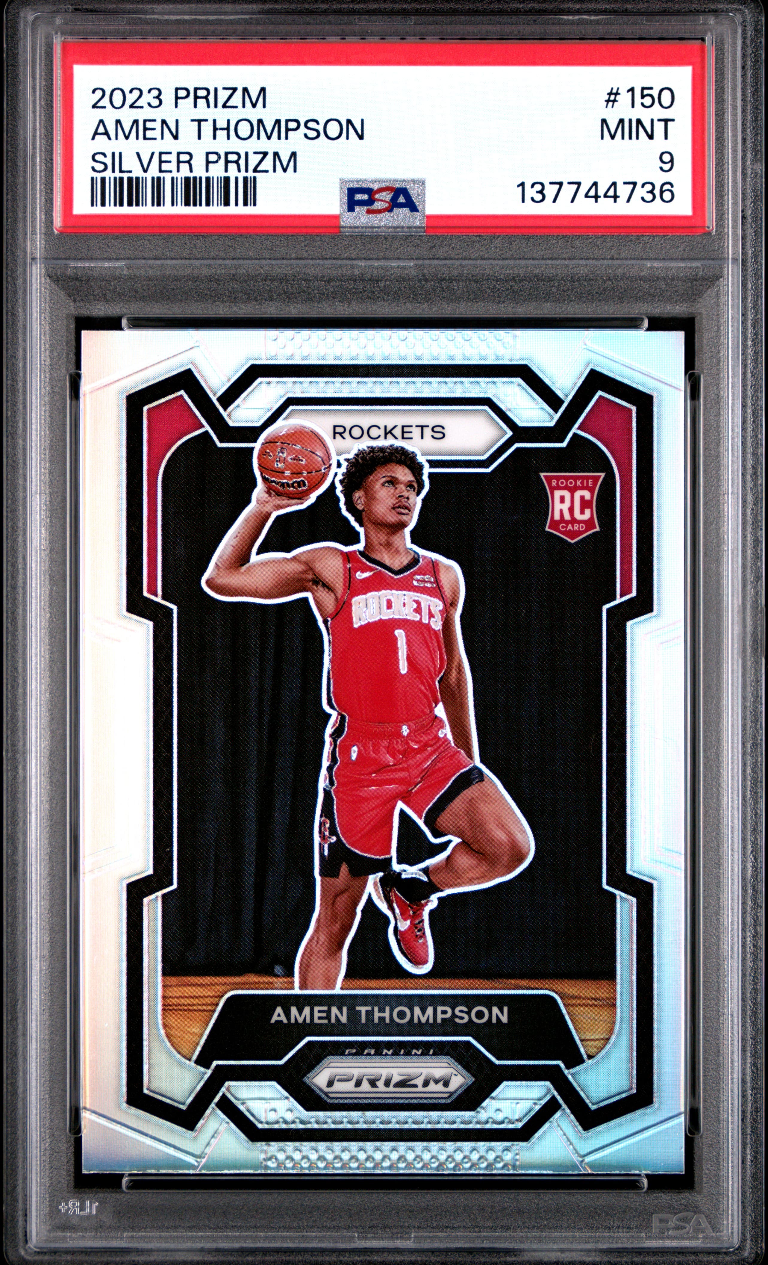 2023 PANINI PRIZM AMEN THOMPSON #150 SILVER PRIZM MINT 9 137744736