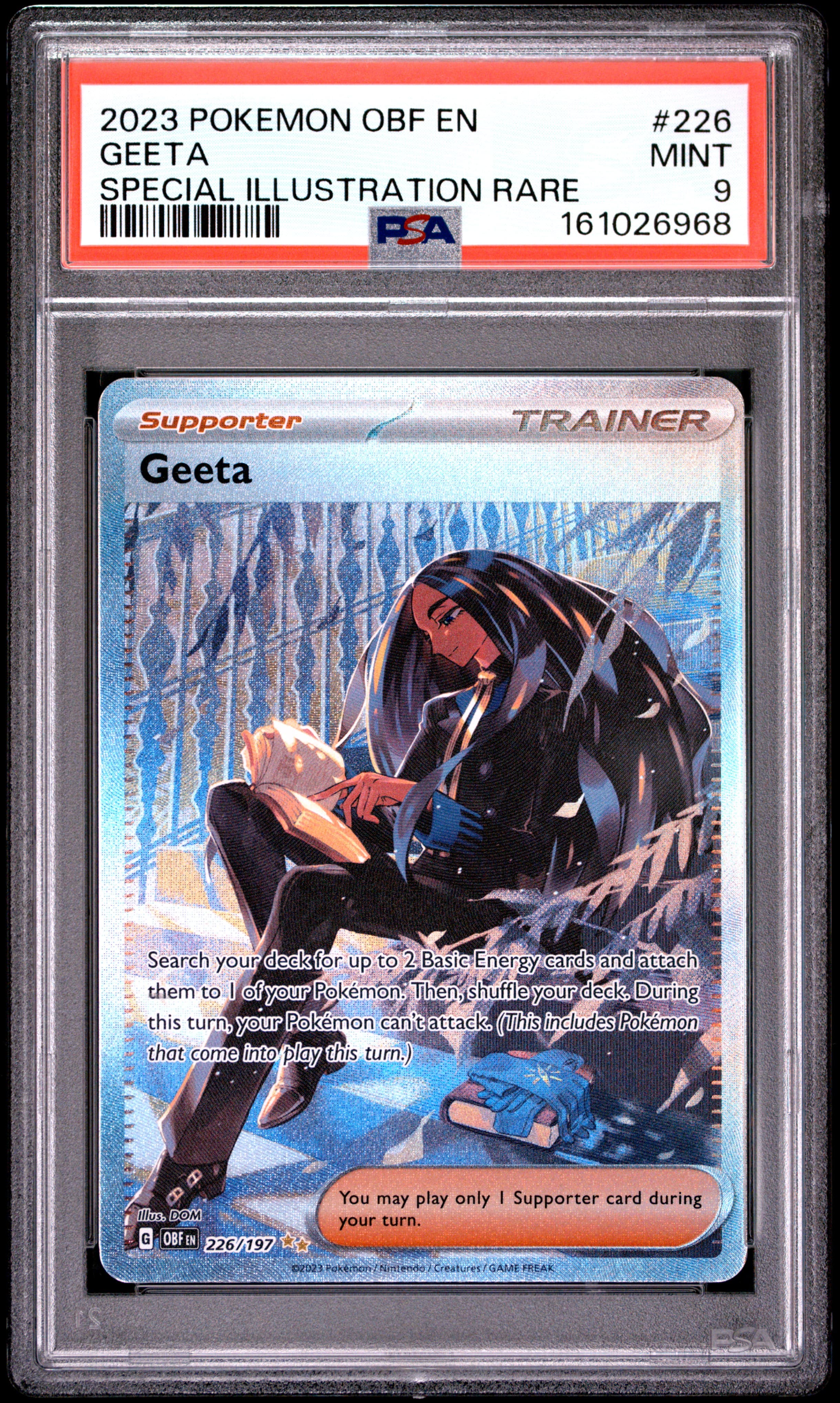 2023 POKEMON OBF EN-OBSIDIAN FLAMES GEETA #226 SPECIAL ILLUSTRATION RARE MINT 9 161026968