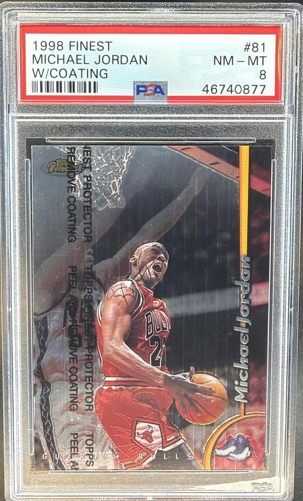 1998 FINEST MICHAEL JORDAN #81 W/COATING NM-MT 8 46740877