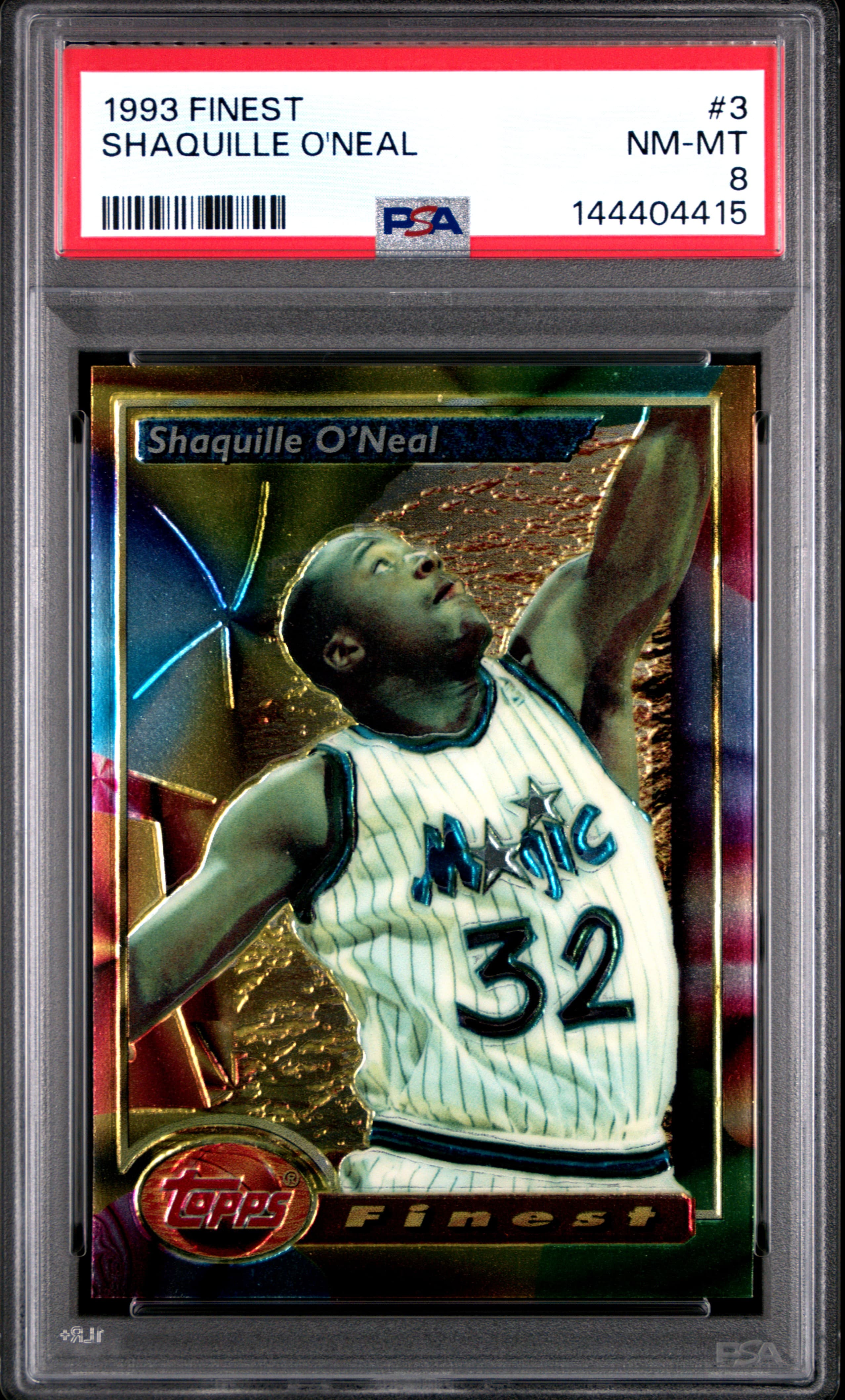 1993 FINEST SHAQUILLE O'NEAL #3 NM-MT 8 144404415