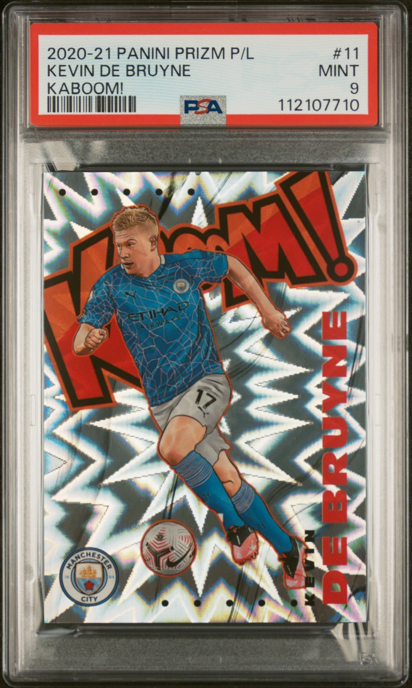 2020 PANINI PRIZM PREMIER LEAGUE KABOOM! KEVIN DE BRUYNE #11 KABOOM! MINT 9 112107710