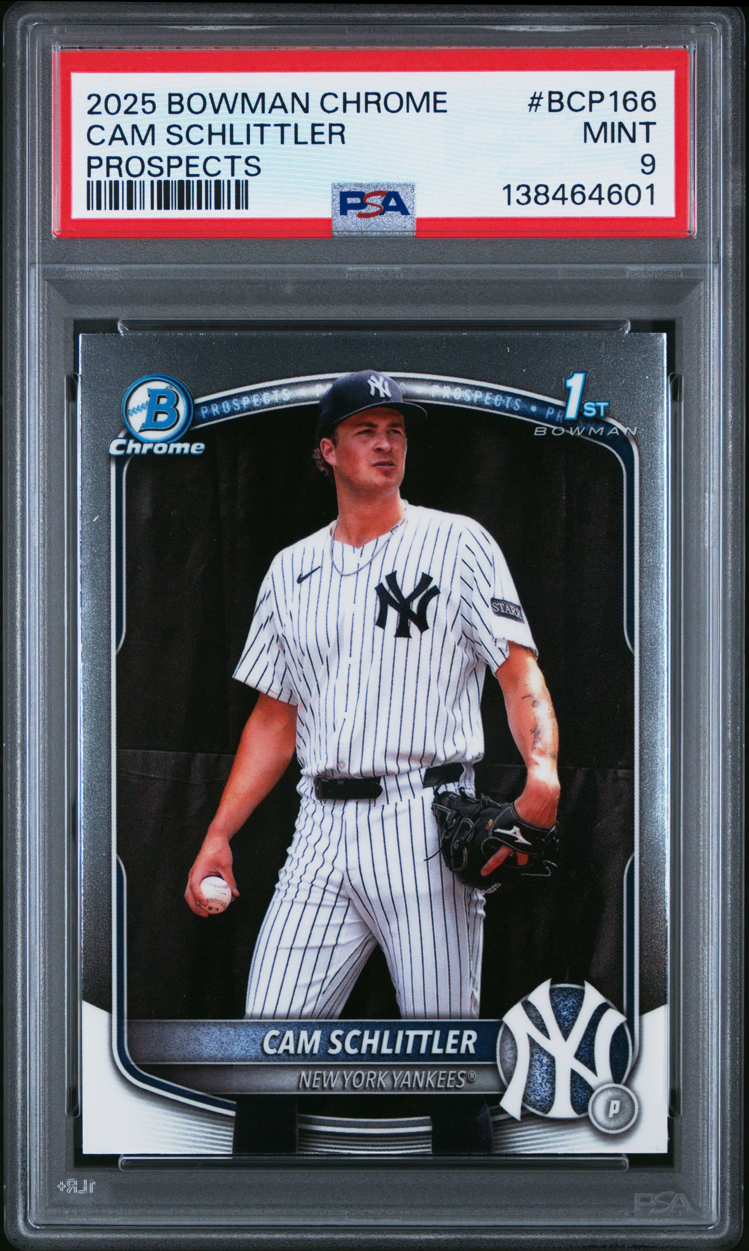 2025 BOWMAN CHROME PROSPECTS CAM SCHLITTLER #BCP166 PROSPECTS MINT 9 138464601