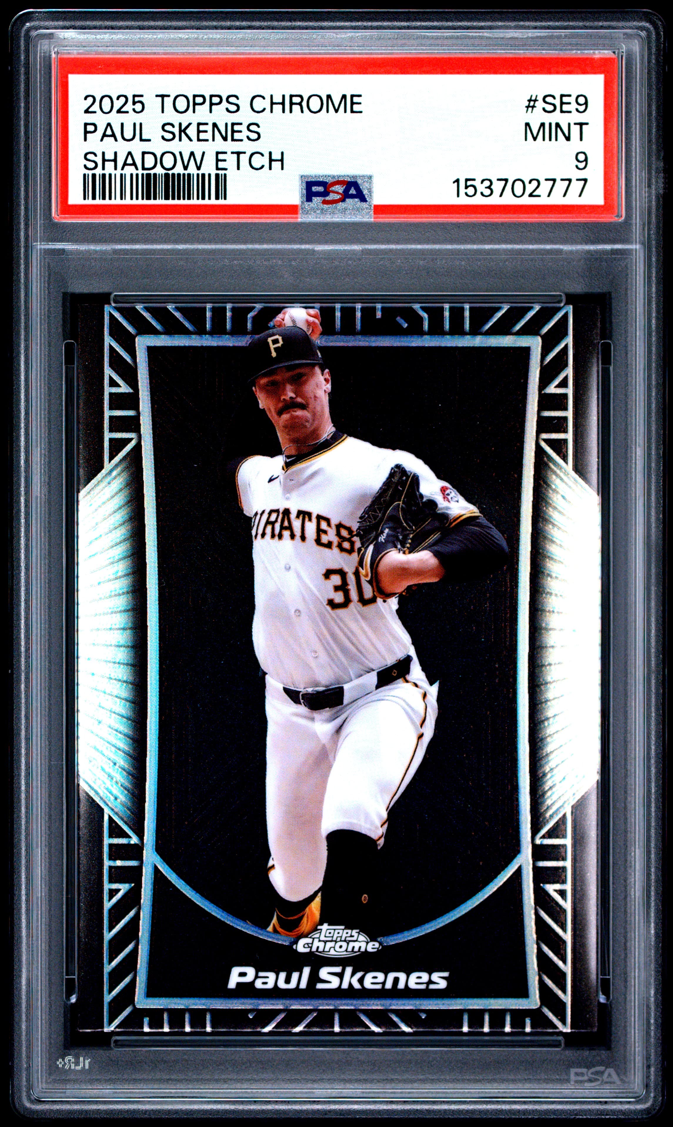2025 TOPPS CHROME SHADOW ETCH PAUL SKENES #SE9 MINT 9 153702777