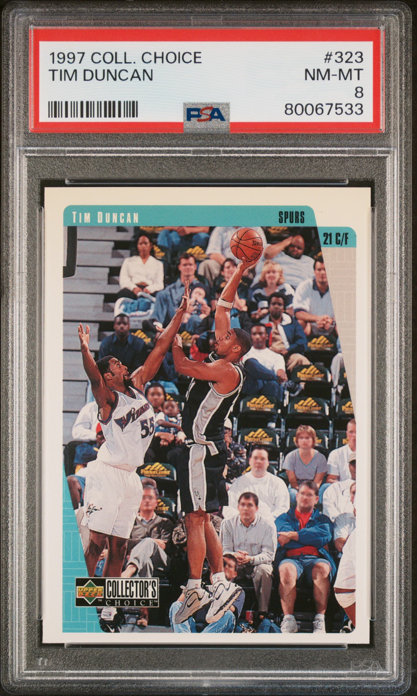 1997 COLLECTOR'S CHOICE TIM DUNCAN #323 NM-MT 8 80067533
