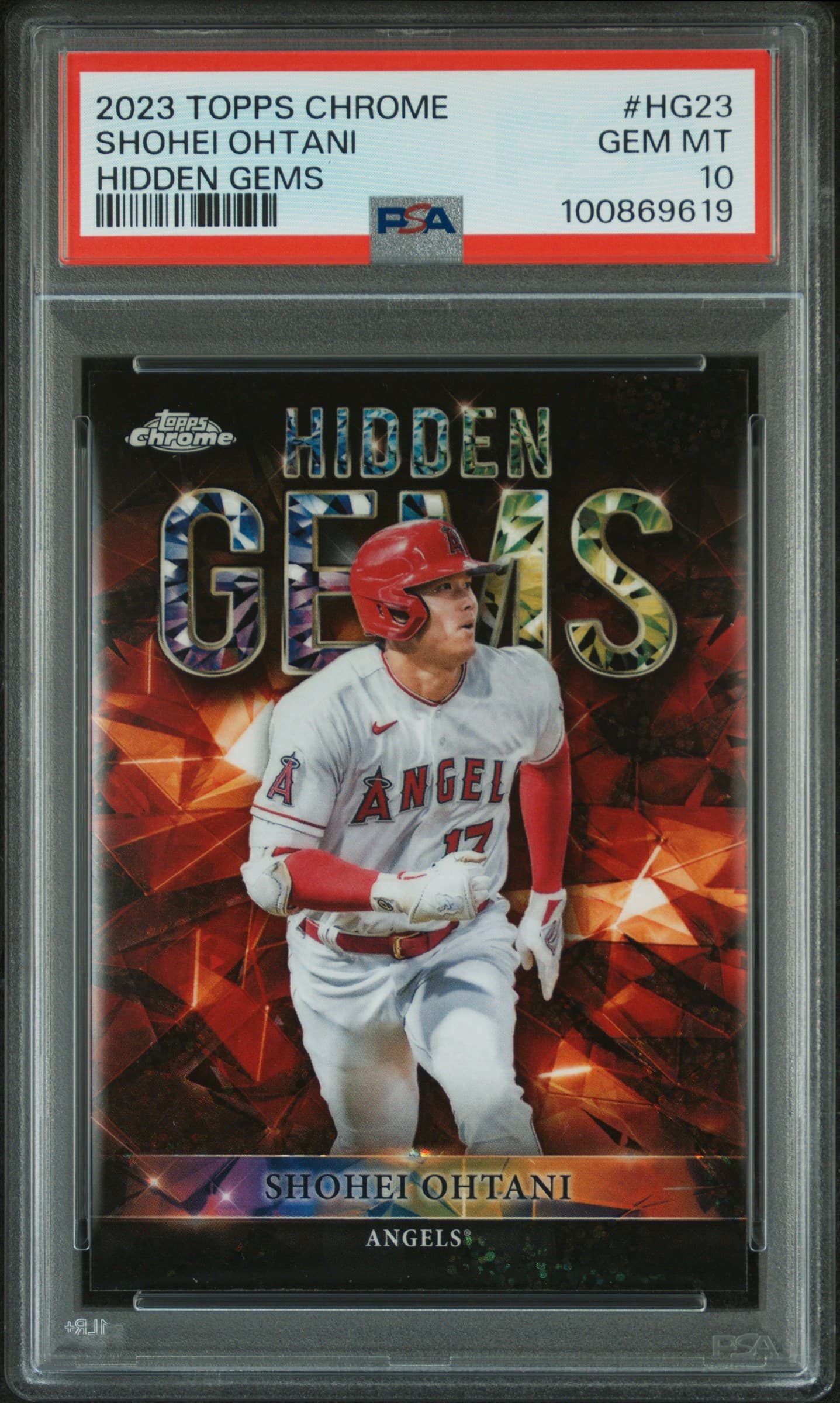 2023 TOPPS CHROME HIDDEN GEMS SHOHEI OHTANI #HG23 GEM MT 10 100869619