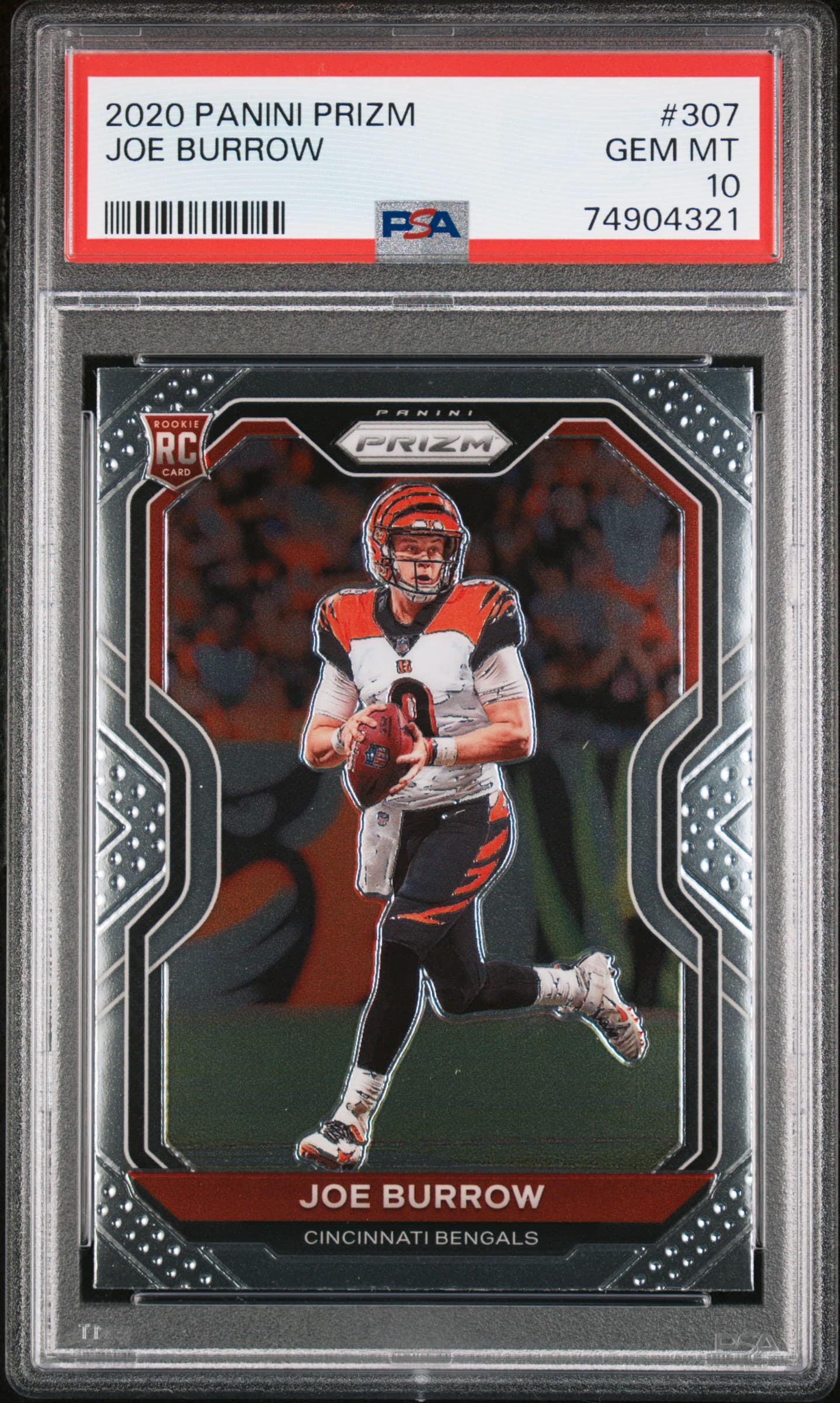 2020 PANINI PRIZM JOE BURROW #307 GEM MT 10 74904321