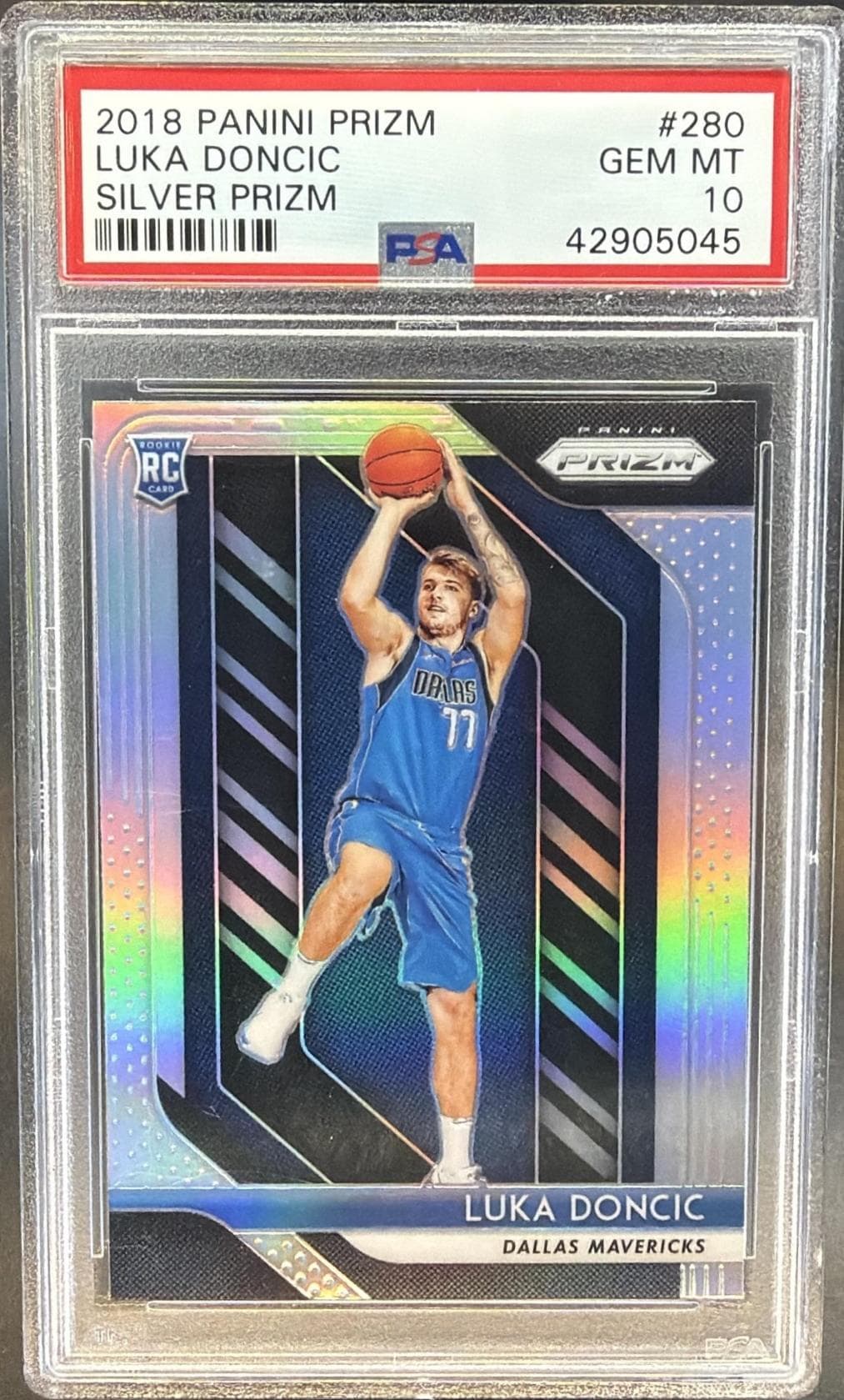 2018 PANINI PRIZM LUKA DONCIC #280 SILVER PRIZM GEM MT 10 42905045