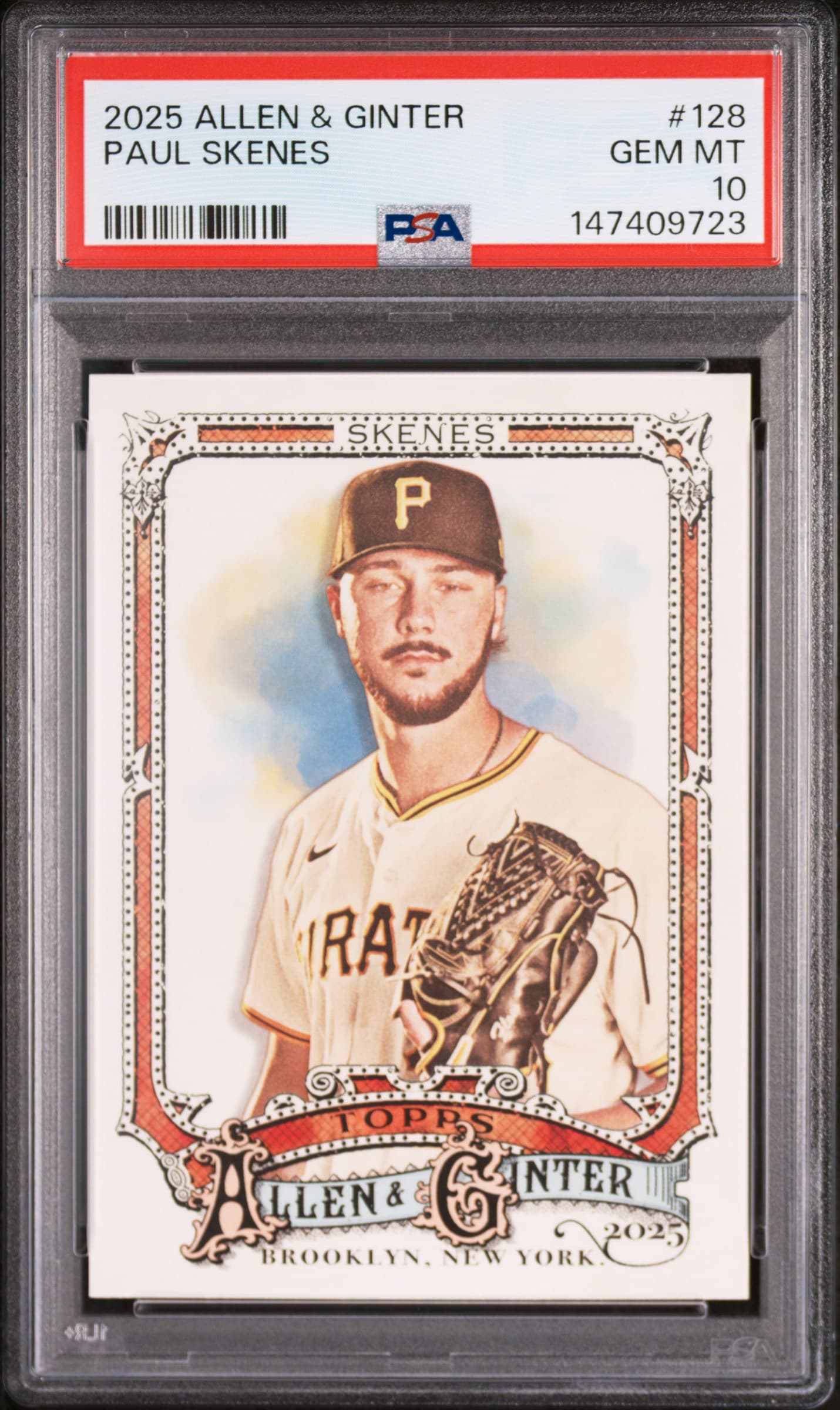 2025 TOPPS ALLEN & GINTER PAUL SKENES #128 GEM MT 10 147409723