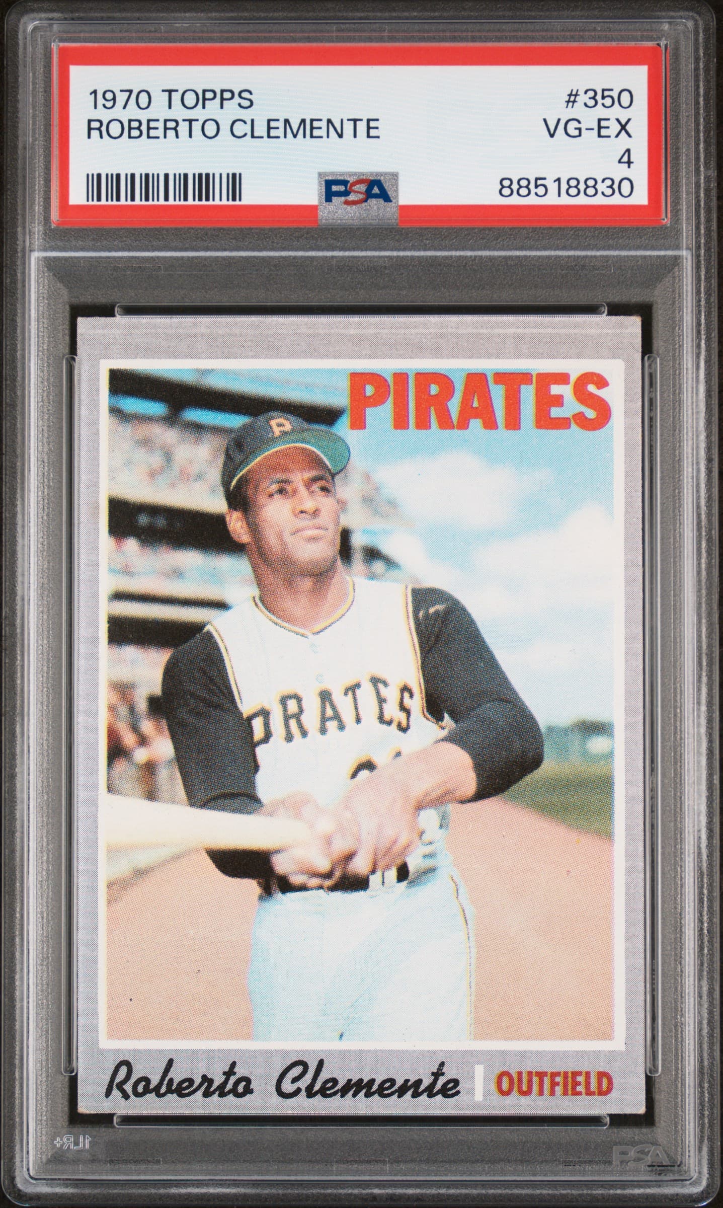 1970 TOPPS ROBERTO CLEMENTE #350 VG-EX 4 88518830