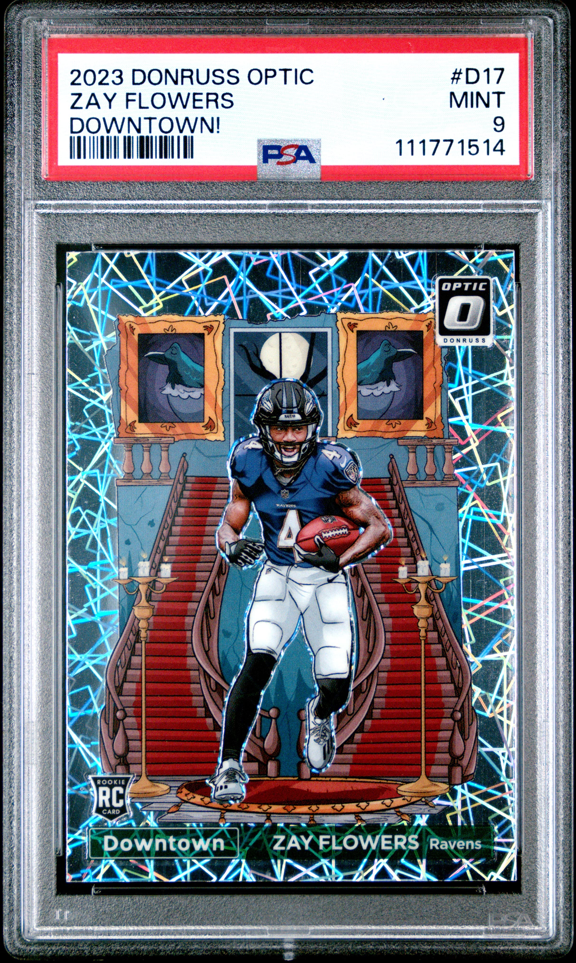 2023 PANINI DONRUSS OPTIC DOWNTOWN! ZAY FLOWERS #D17 MINT 9 111771514