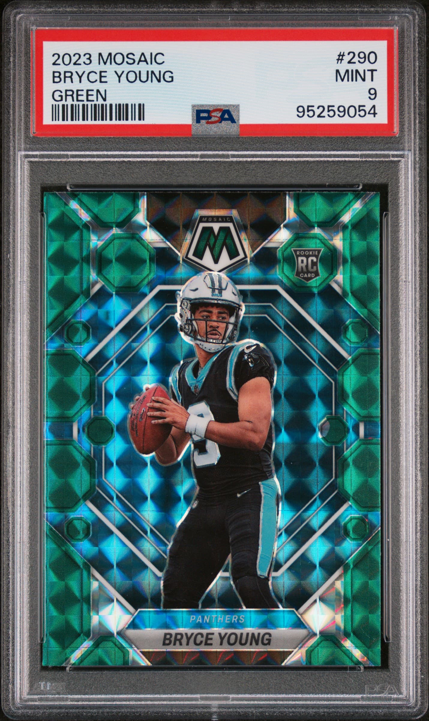 2023 PANINI MOSAIC BRYCE YOUNG #290 GREEN MINT 9 95259054