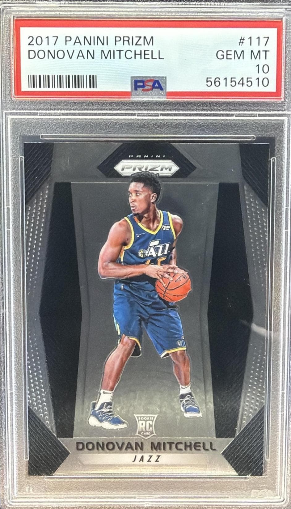 2017 PANINI PRIZM DONOVAN MITCHELL #117 GEM MT 10 56154510