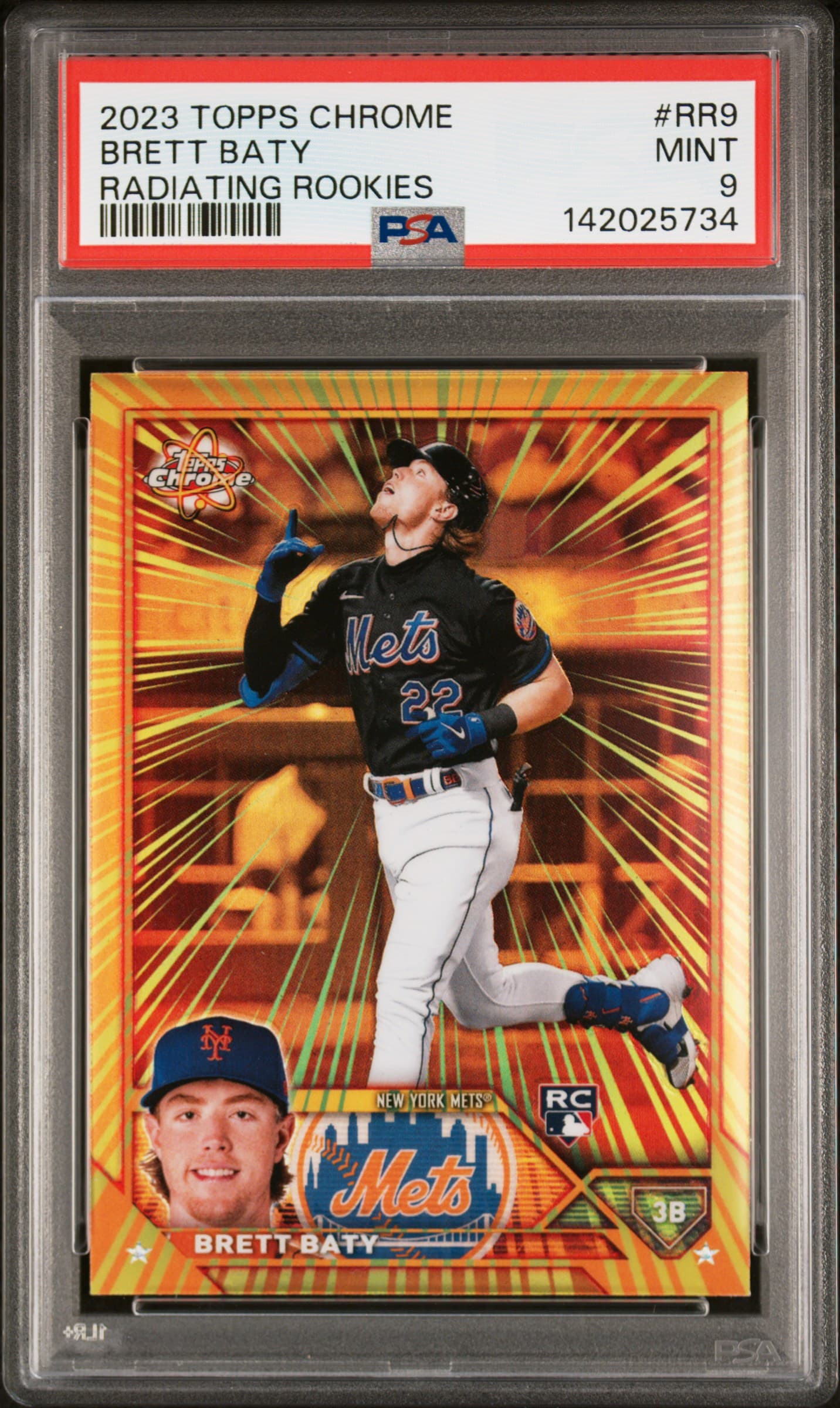 2023 TOPPS CHROME RADIATING ROOKIES BRETT BATY #RR9 MINT 9 142025734