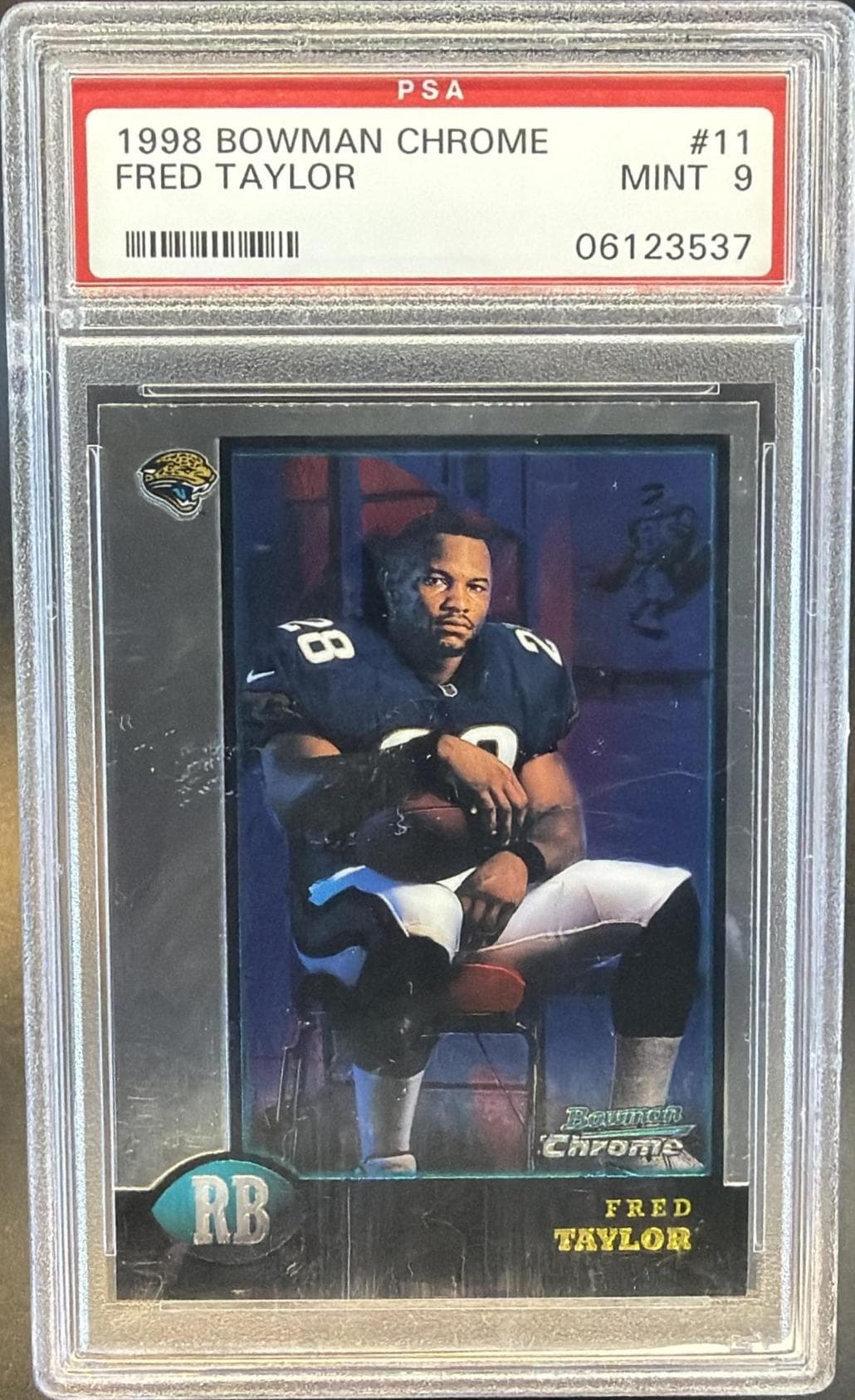 1998 BOWMAN CHROME FRED TAYLOR #11 MINT 9 06123537