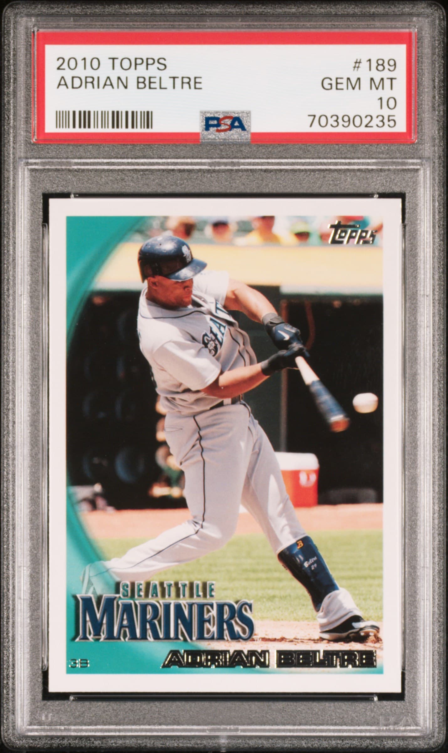 2010 TOPPS ADRIAN BELTRE #189 GEM MT 10 70390235
